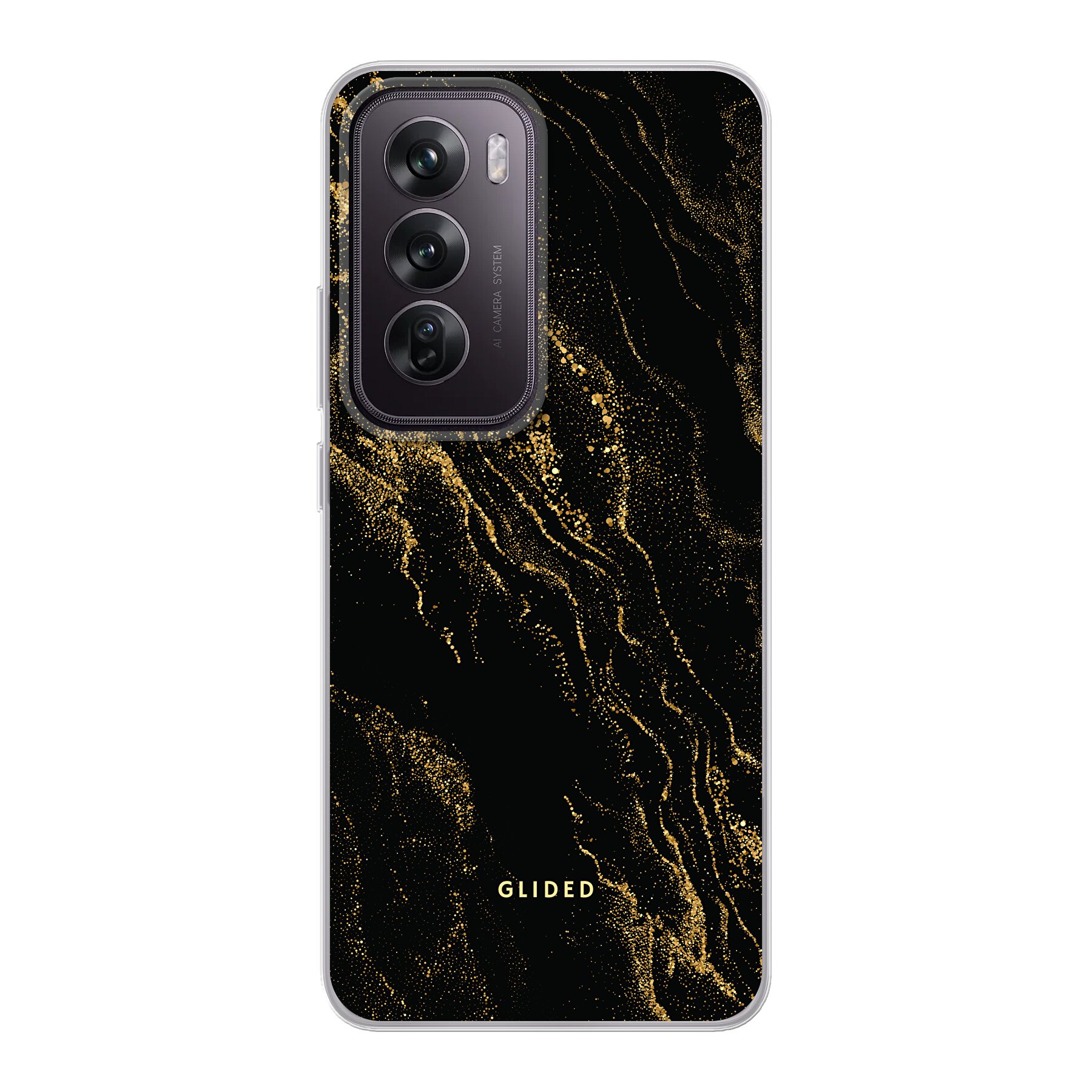 Black Marble - Oppo Reno12 Pro Handyhülle