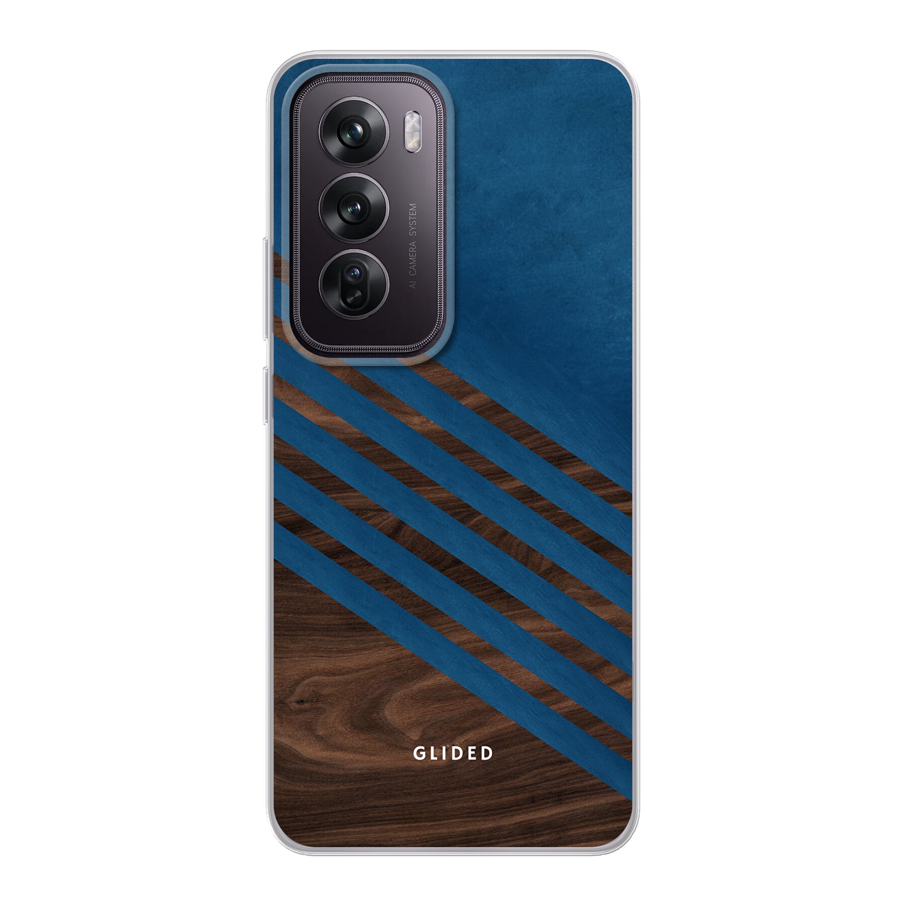 Blue Wood - Oppo Reno12 Pro Handyhülle