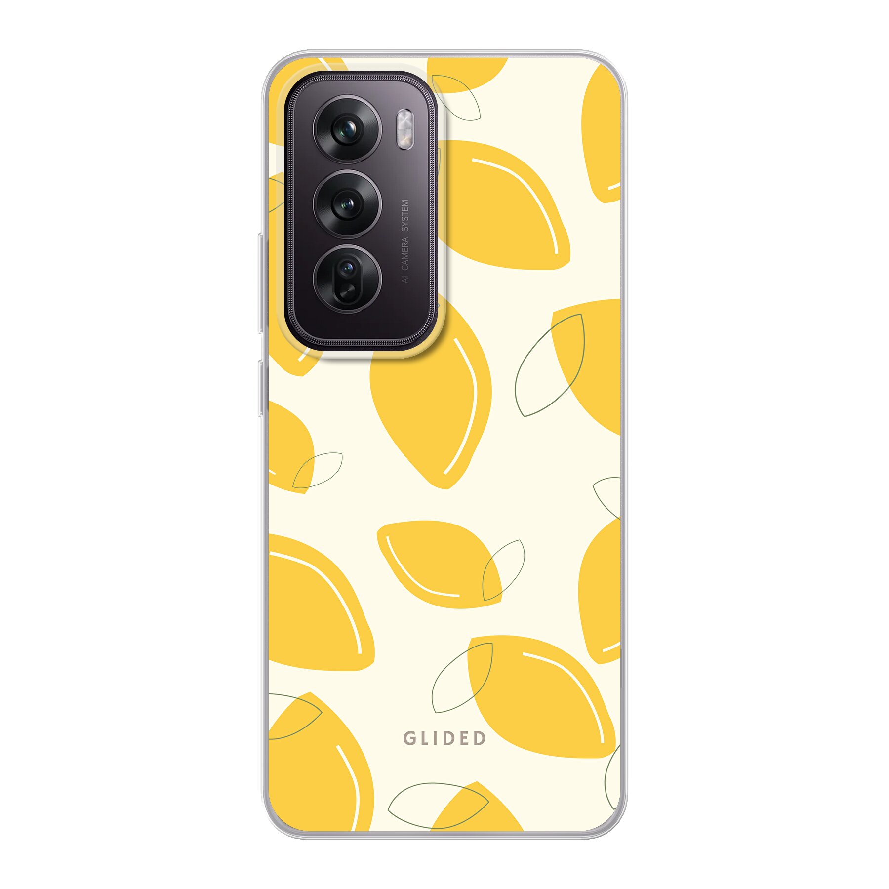Abstract Lemon - Oppo Reno12 Pro Handyhülle