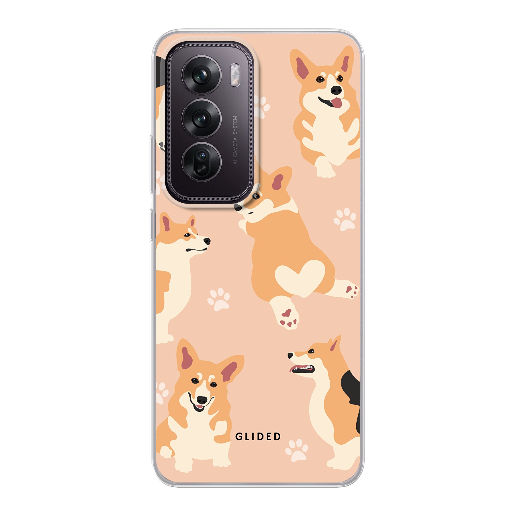 Corgi Love - Oppo Reno12 Pro Handyhülle