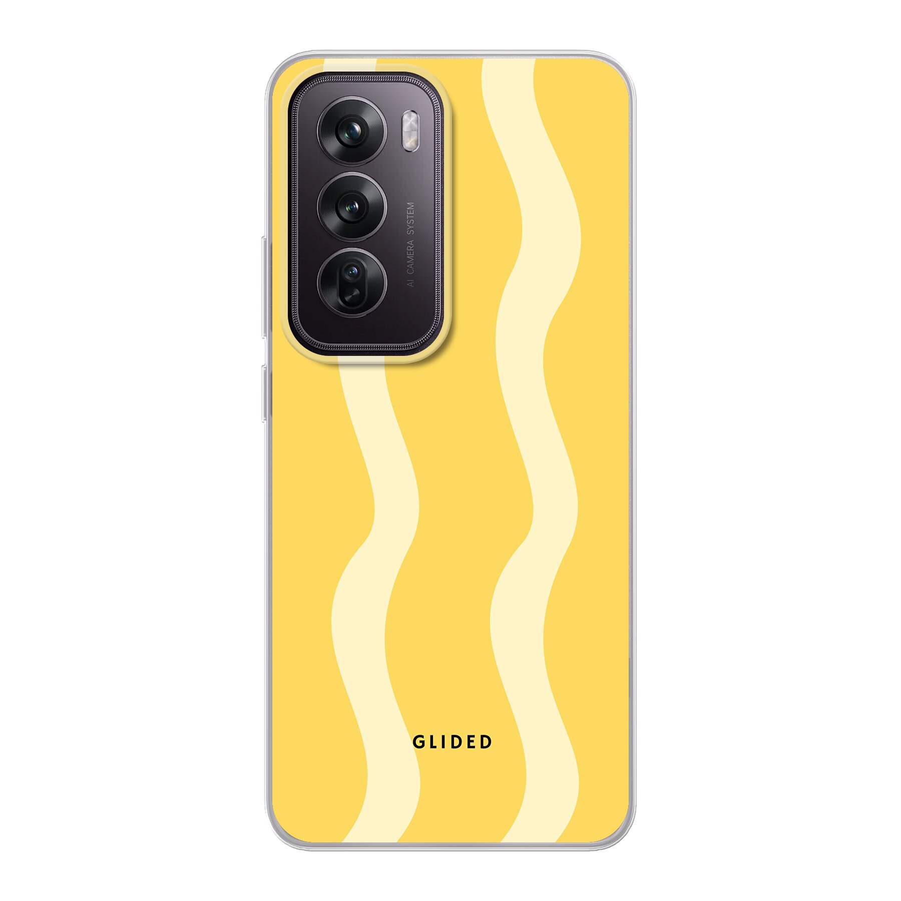 Yellow Wavy - Oppo Reno12 Pro Handyhülle