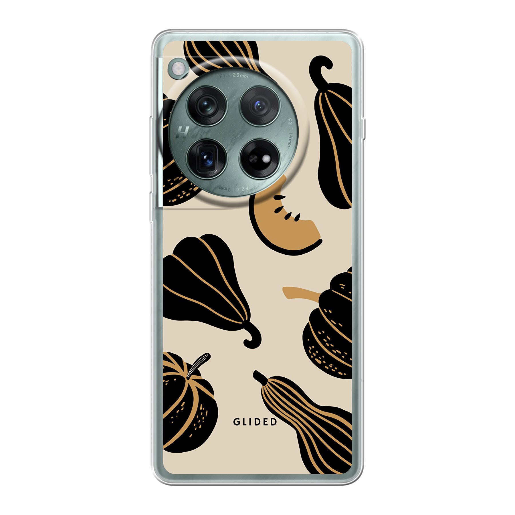 Beige and Black Pumpkin - OnePlus 12 Handyhülle