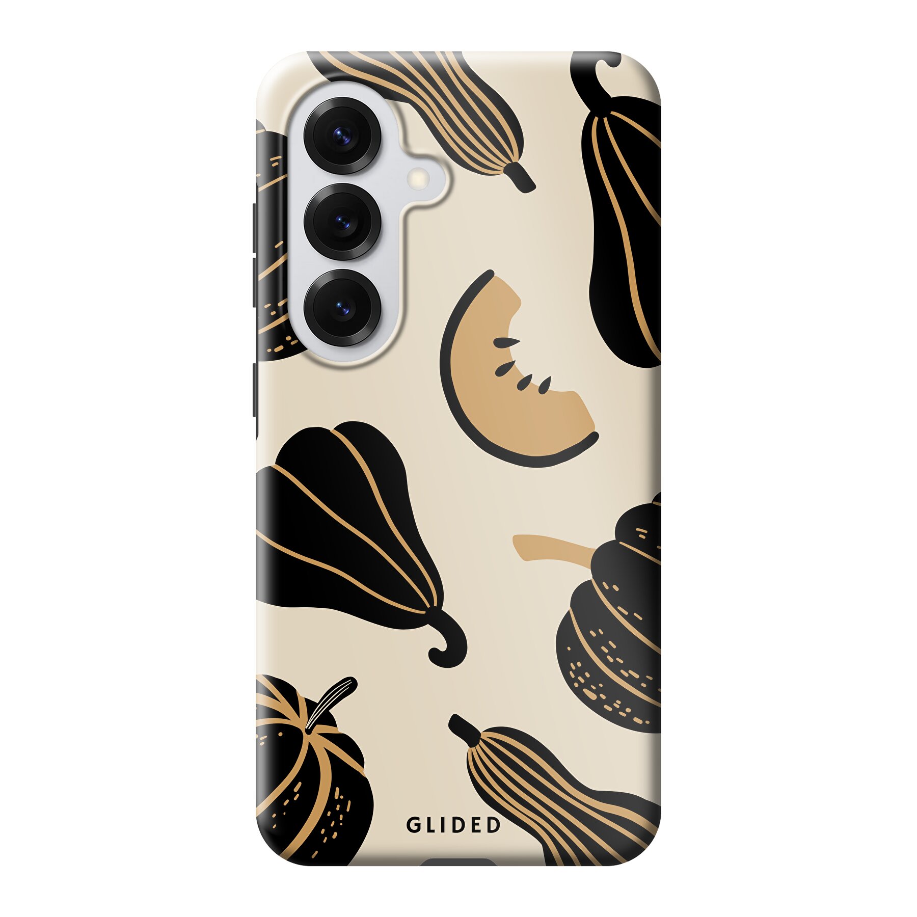 Image du produit Beige and Black Pumpkin - Samsung Galaxy S26 Coque de téléphone