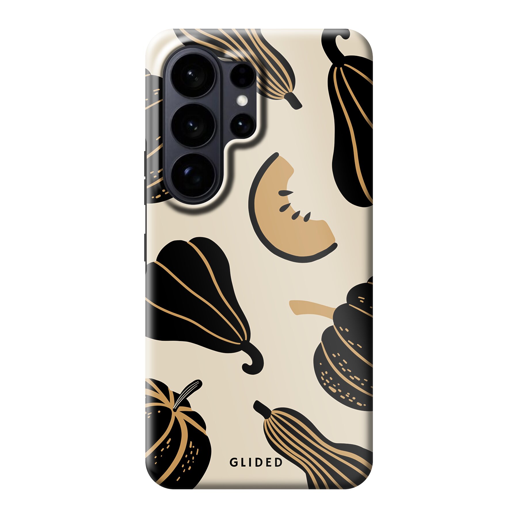 Izdelek slika Beige and Black Pumpkin - Samsung Galaxy S26 Ultra Ohišje za telefon