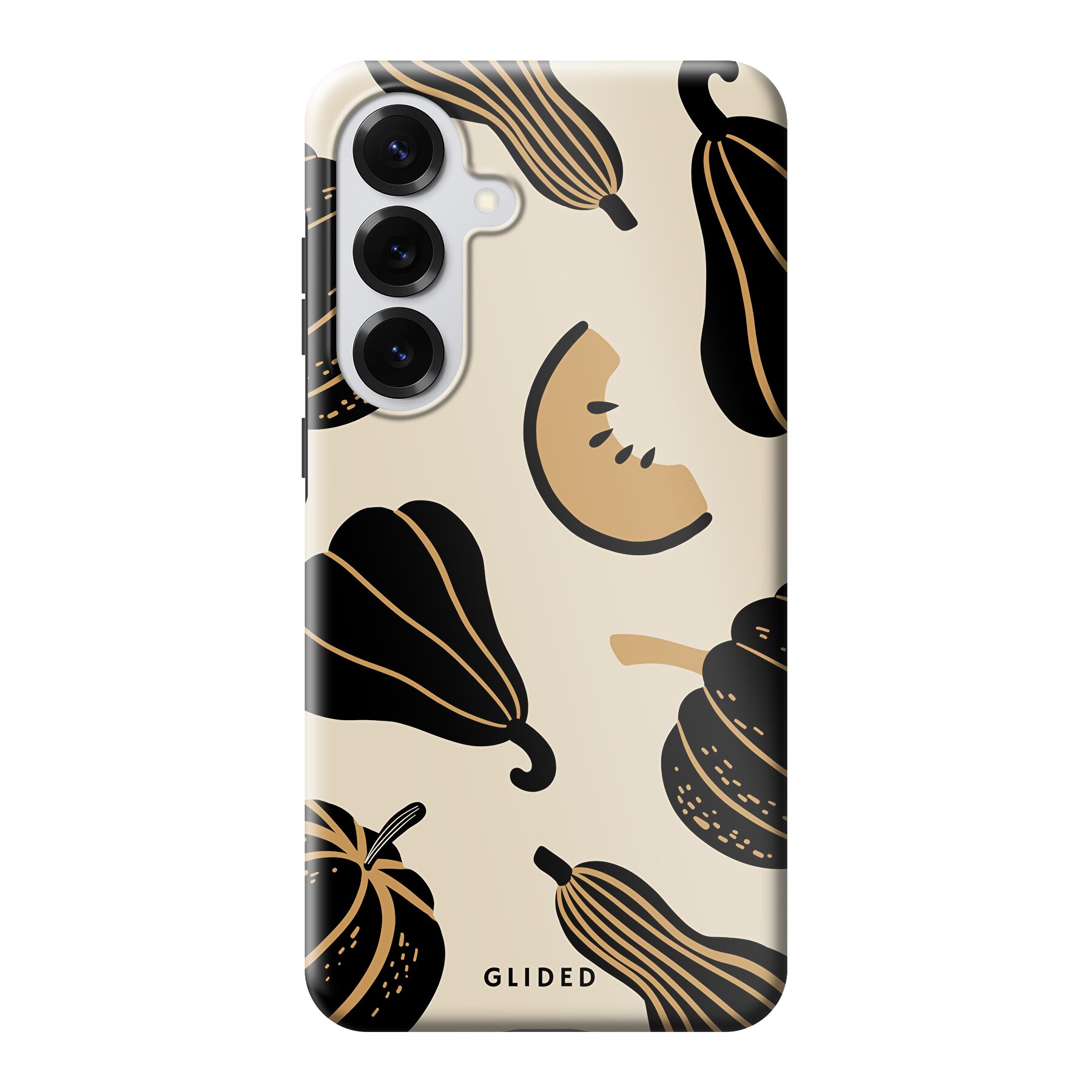 Tuotekuva Beige and Black Pumpkin - Samsung Galaxy S26 Plus Puhelimen suojakuori