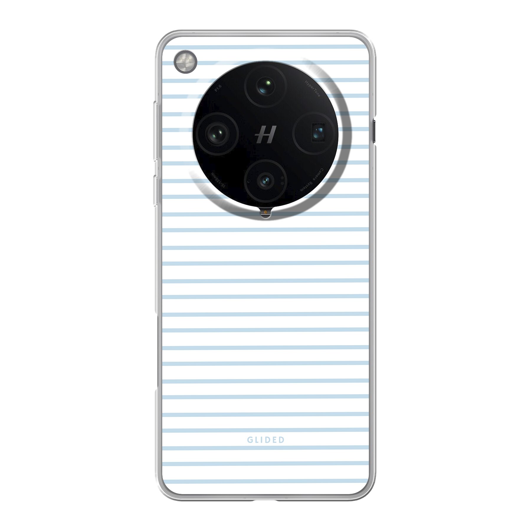 Produktbild Blue & White Stripes - Oppo Find X8 Pro Handyhülle