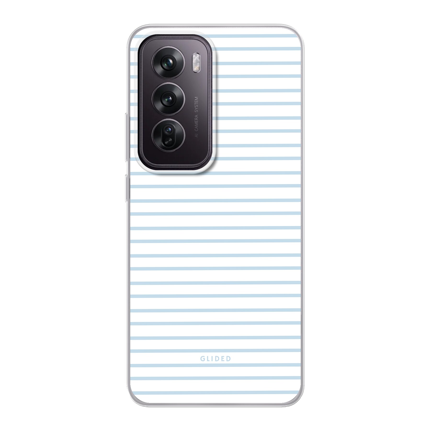 Imagen del producto Blue & White Stripes - Oppo Reno12 Pro Funda