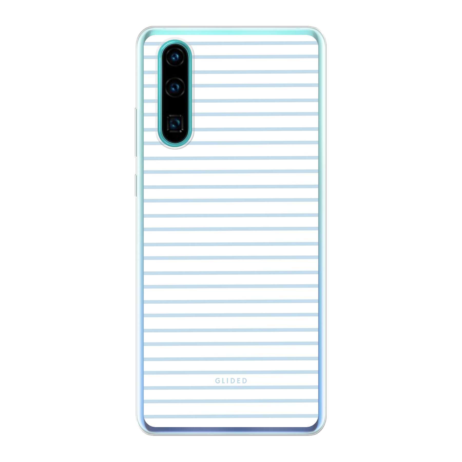 Image du produit Blue & White Stripes - Huawei P30 Coque de téléphone