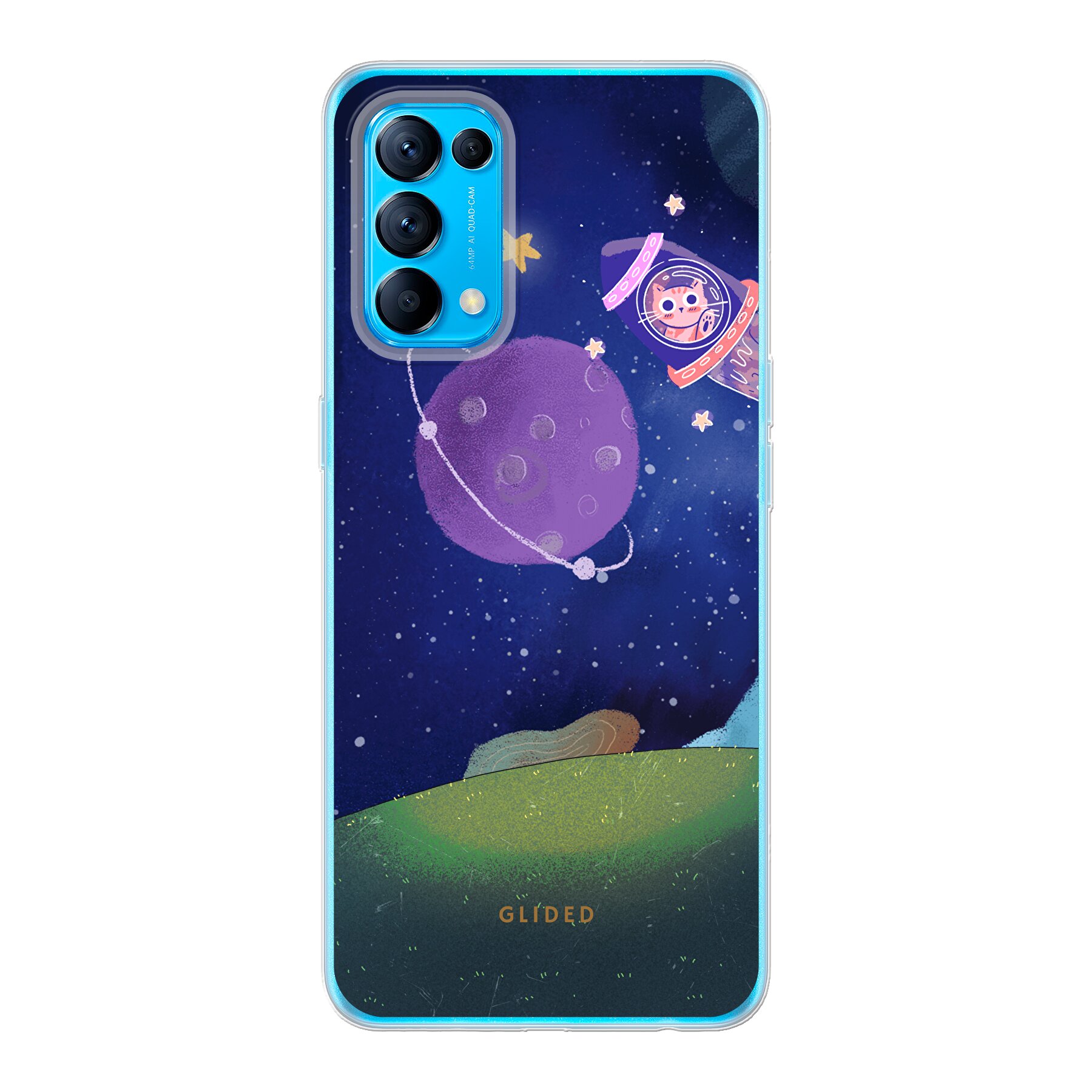 Image du produit Galaxy Cat - Oppo Reno5 5G Coque de téléphone