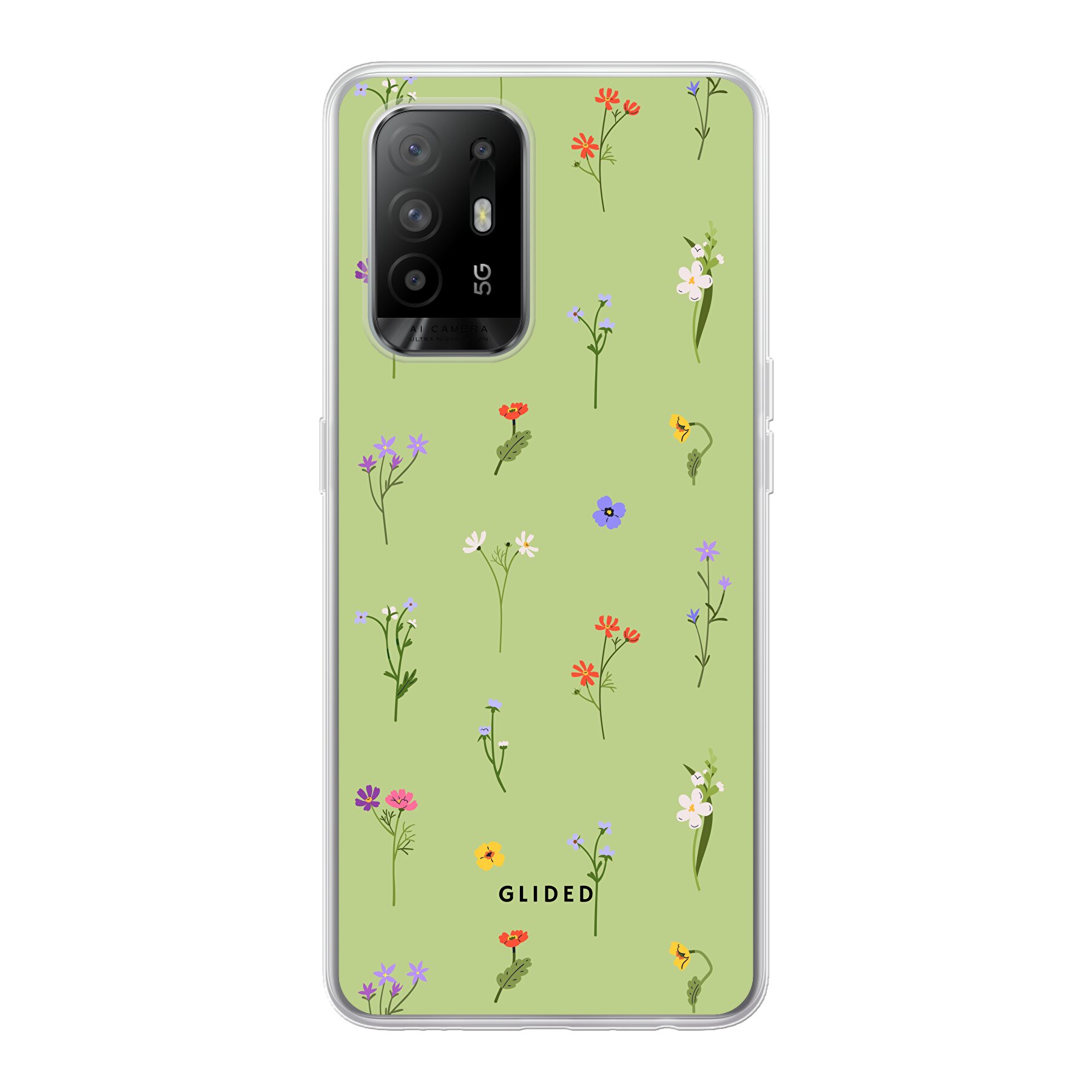 Image du produit Green Floral - Oppo A94 5G Coque de téléphone