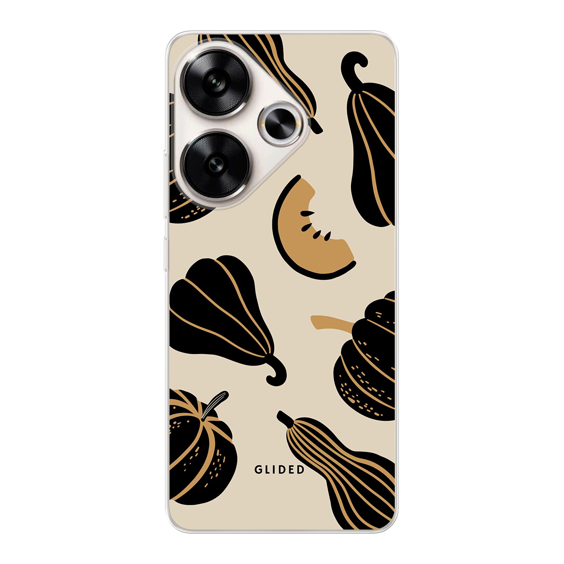 Beige and Black Pumpkin - Xiaomi Redmi Turbo 3 Handyhülle