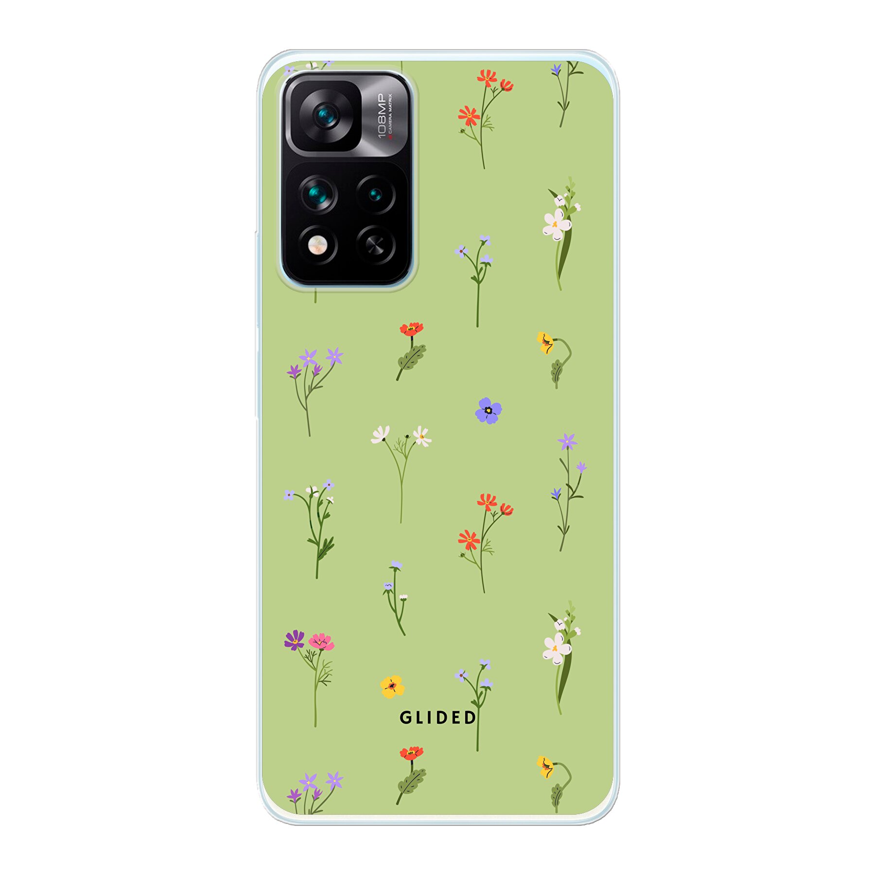 Green Floral - Xiaomi 11i Handyhülle