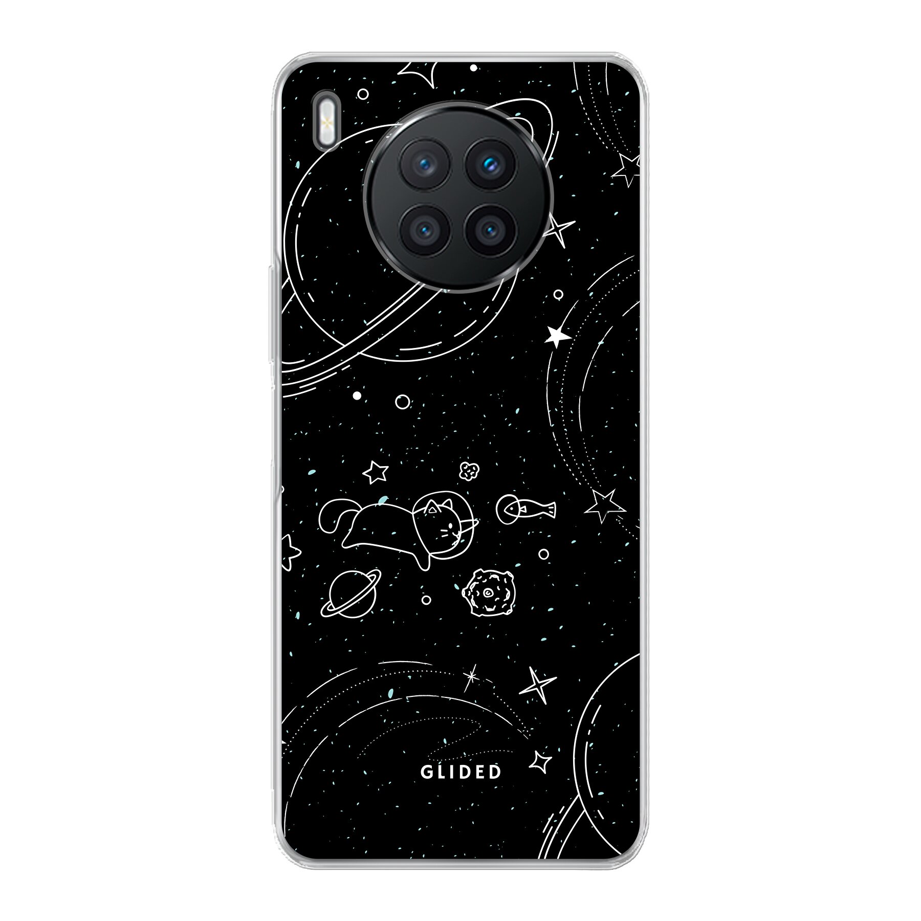 Cosmic Cat - Huawei Nova 8i Handyhülle