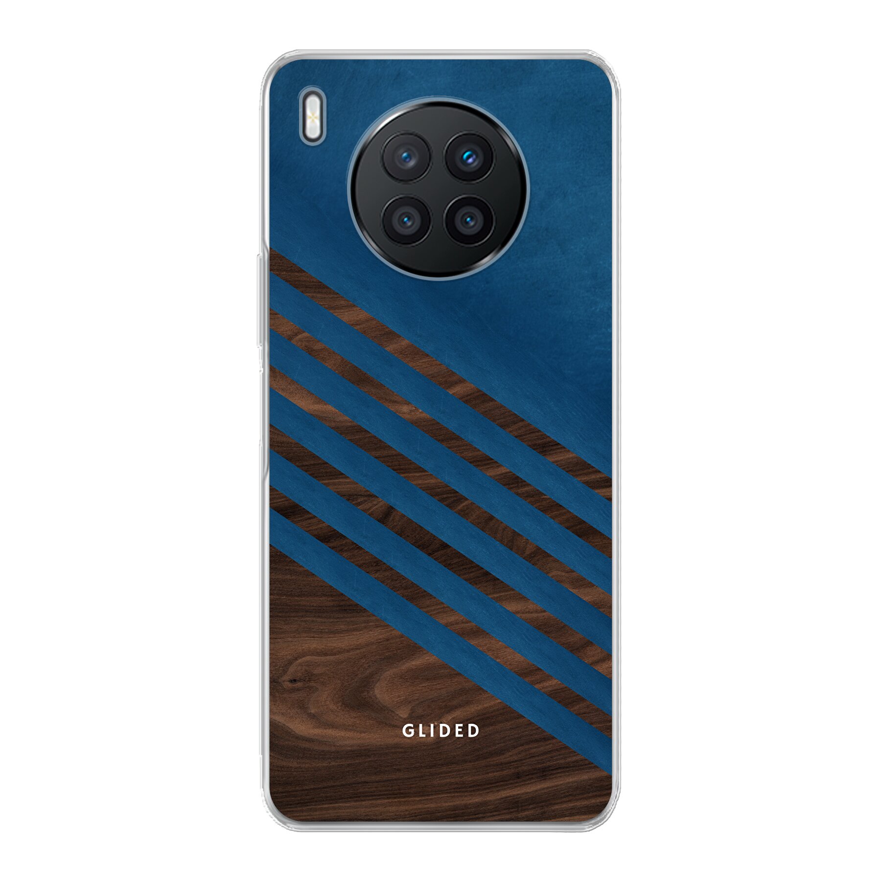 Blue Wood - Huawei Nova 8i Handyhülle