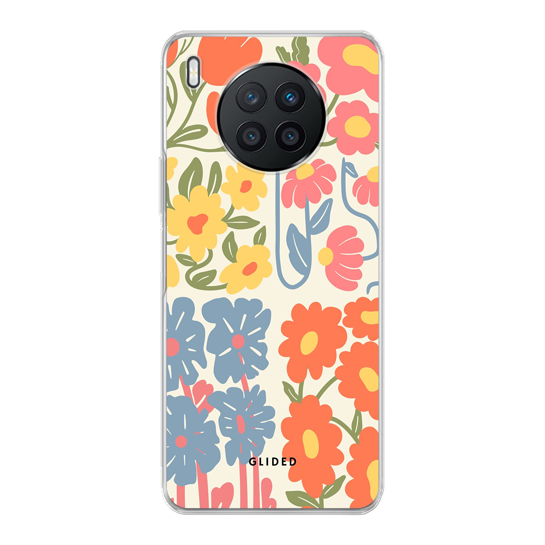 Colorful Flowy - Huawei Nova 8i Handyhülle