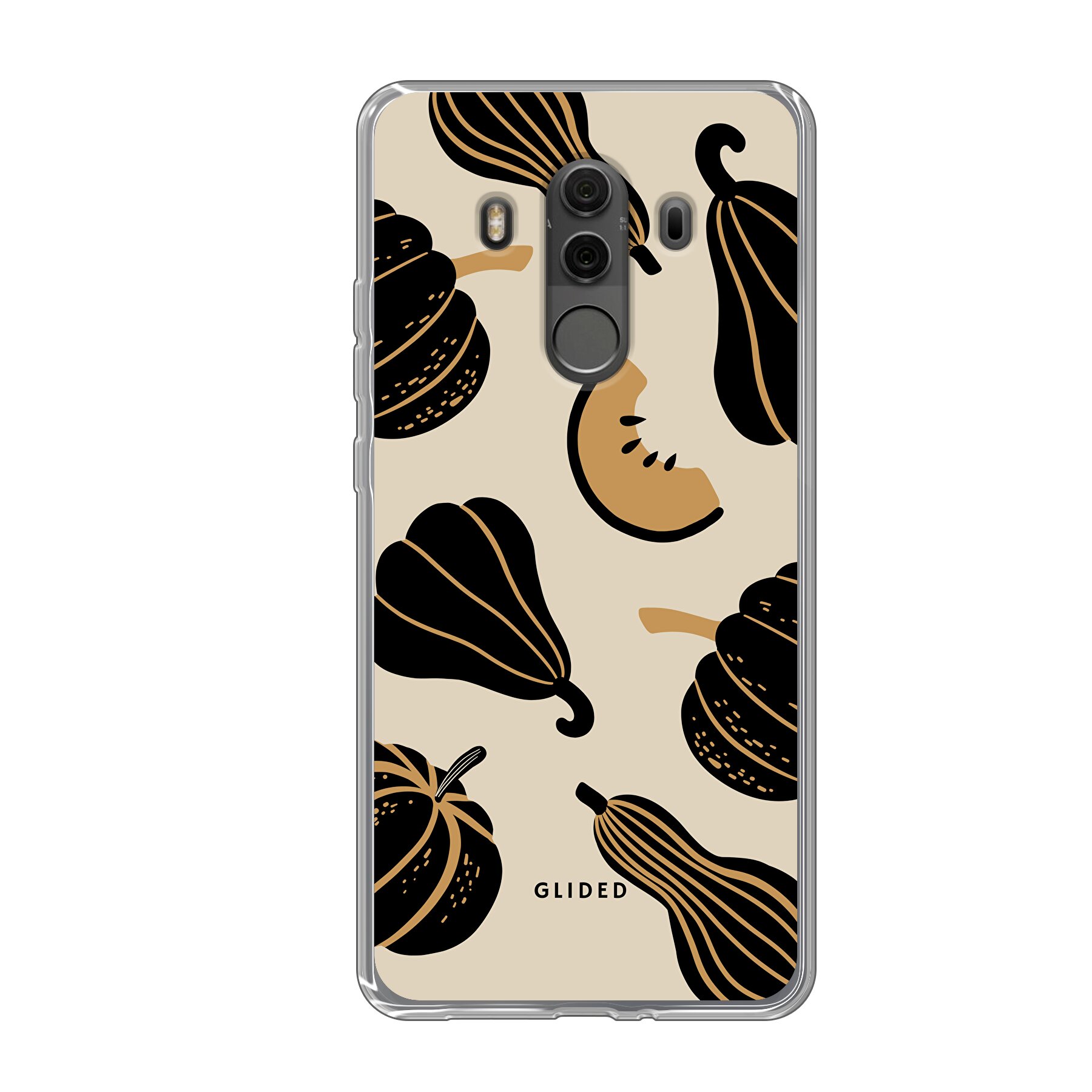 Beige and Black Pumpkin - Huawei Mate 10 Pro Handyhülle