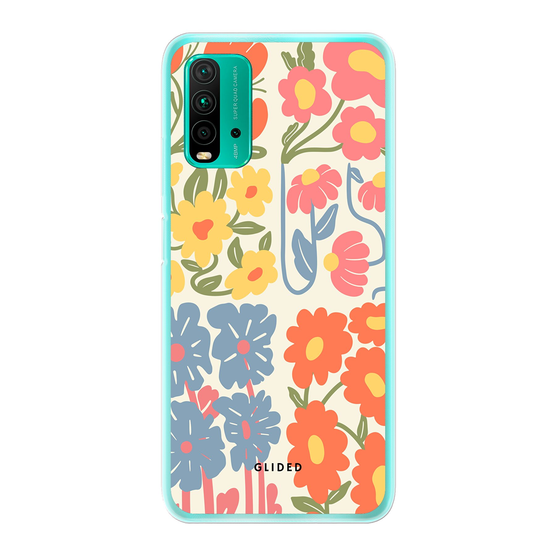 Colorful Flowy - Xiaomi Redmi 9T Handyhülle