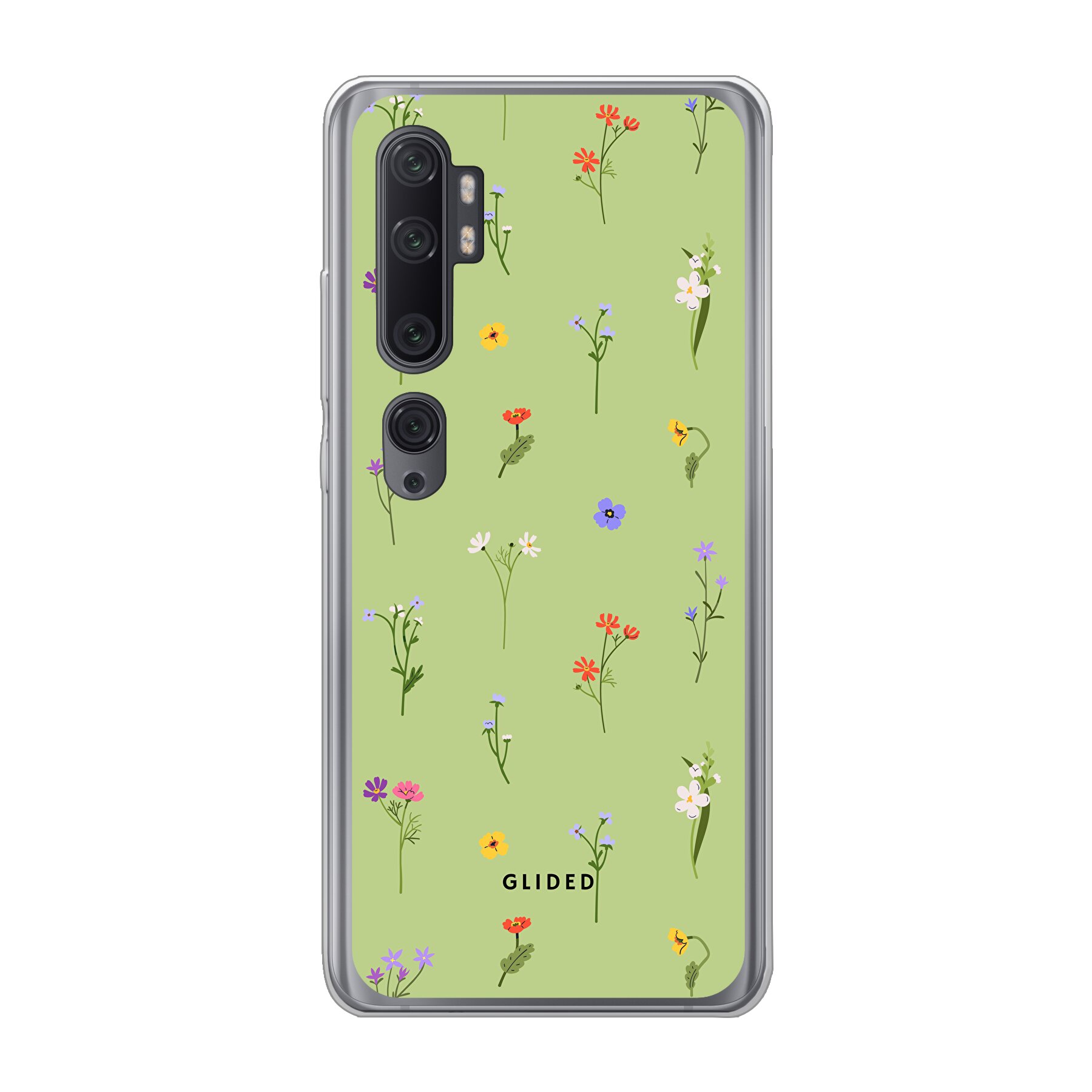 Green Floral - Xiaomi Mi Note 10 Pro Handyhülle