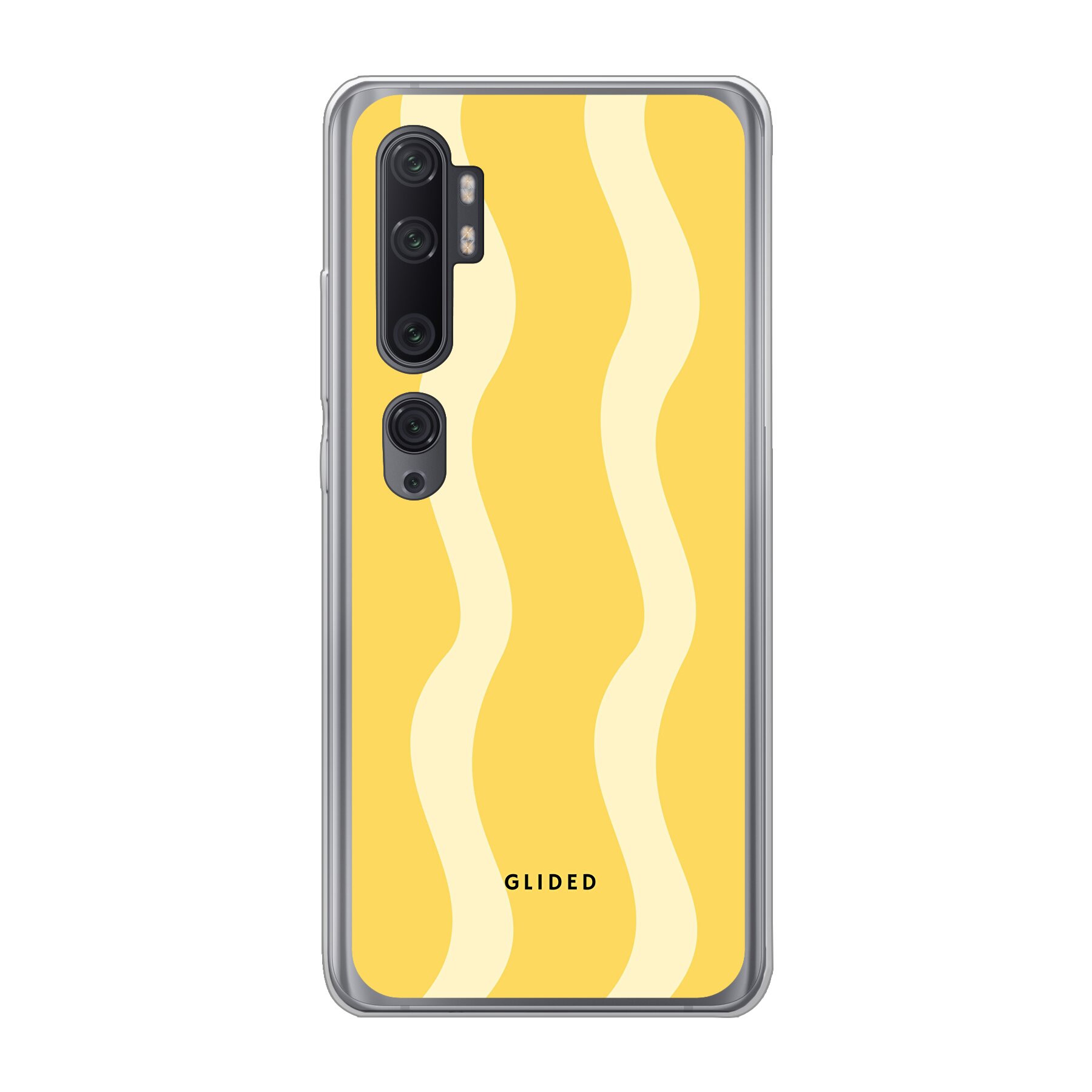 Yellow Wavy - Xiaomi Mi Note 10 Pro Handyhülle