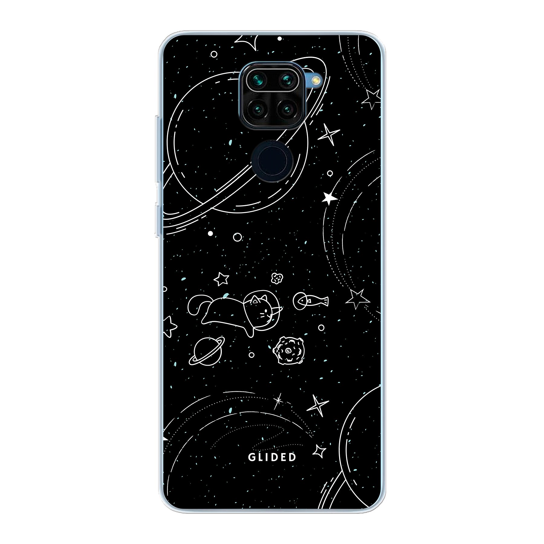 Cosmic Cat - Xiaomi Redmi Note 9 Handyhülle