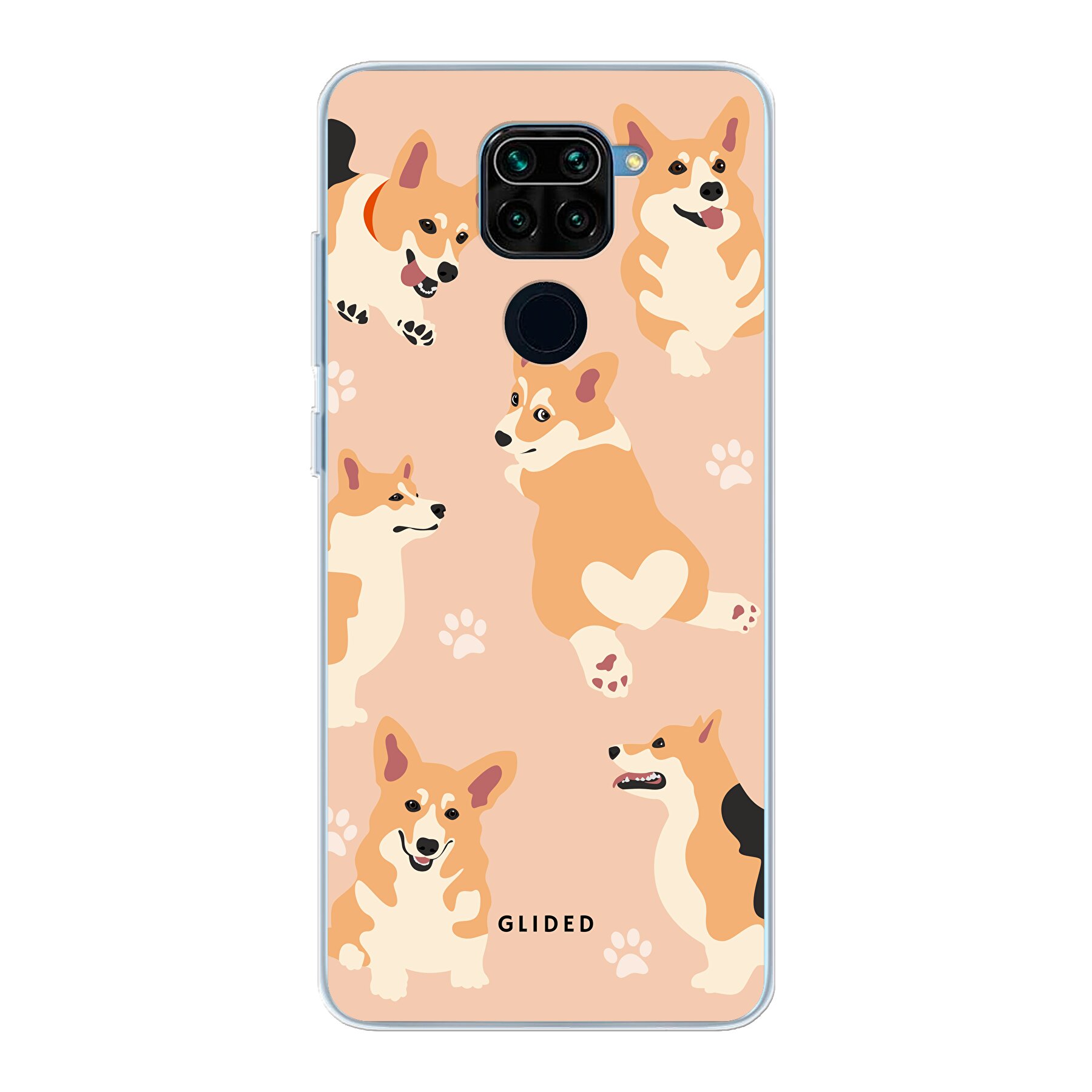 Corgi Love - Xiaomi Redmi Note 9 Handyhülle