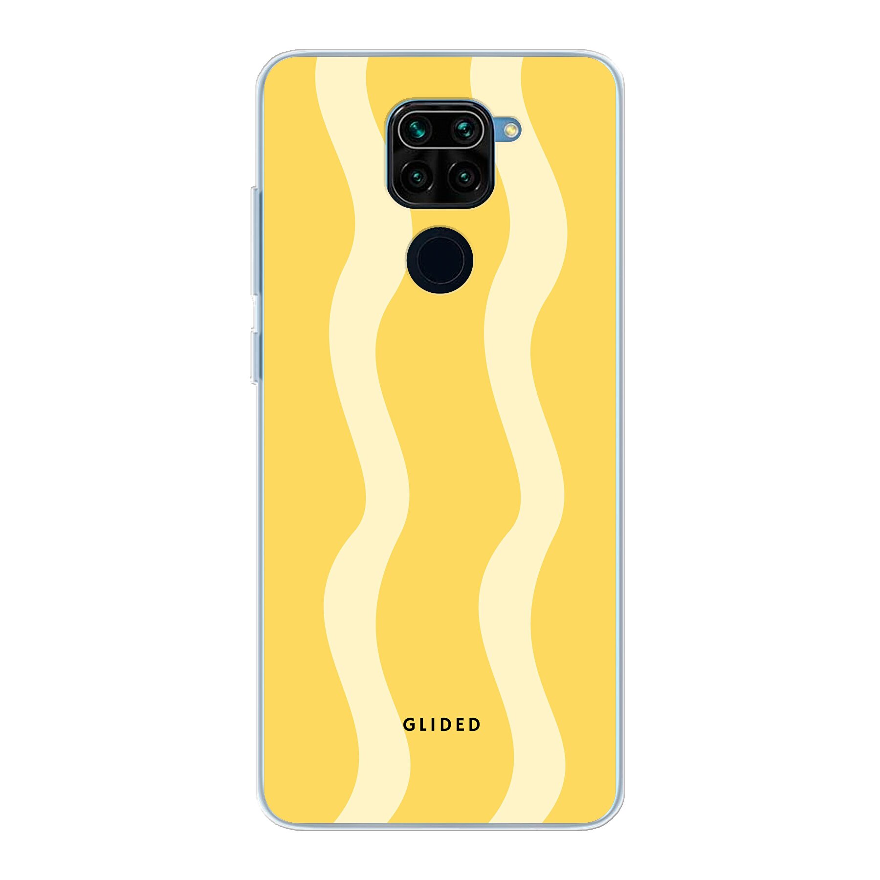 Yellow Wavy - Xiaomi Redmi Note 9 Handyhülle