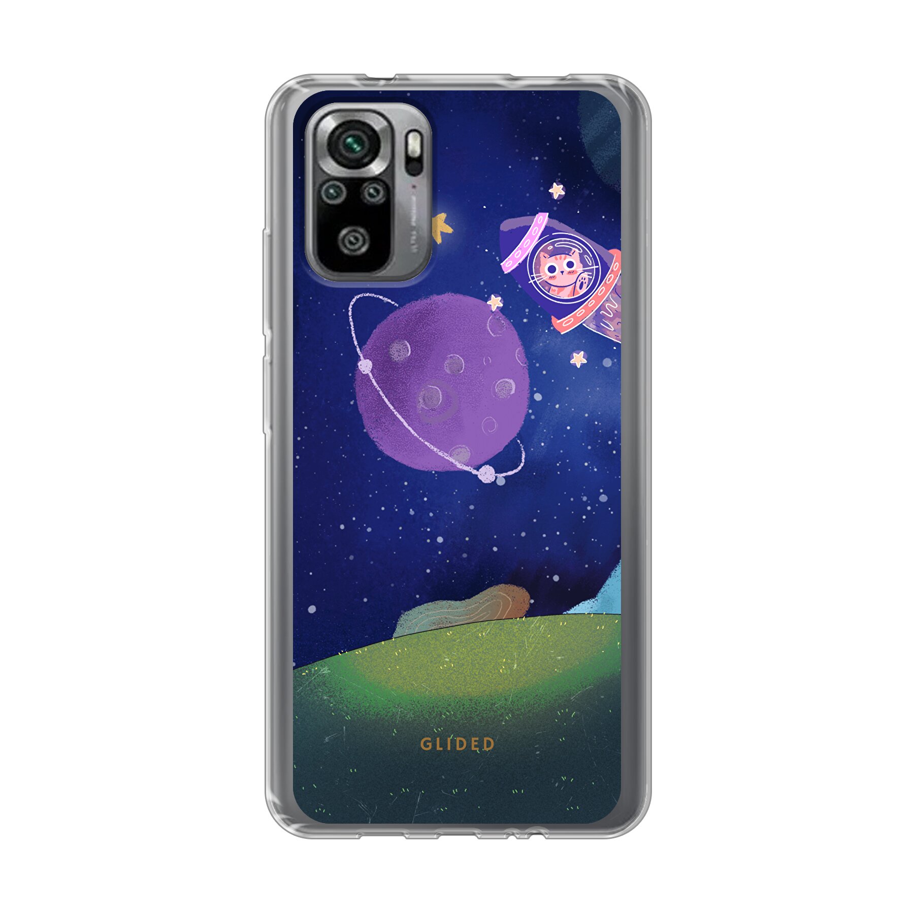 Galaxy Cat - Xiaomi Redmi Note 10 Handyhülle