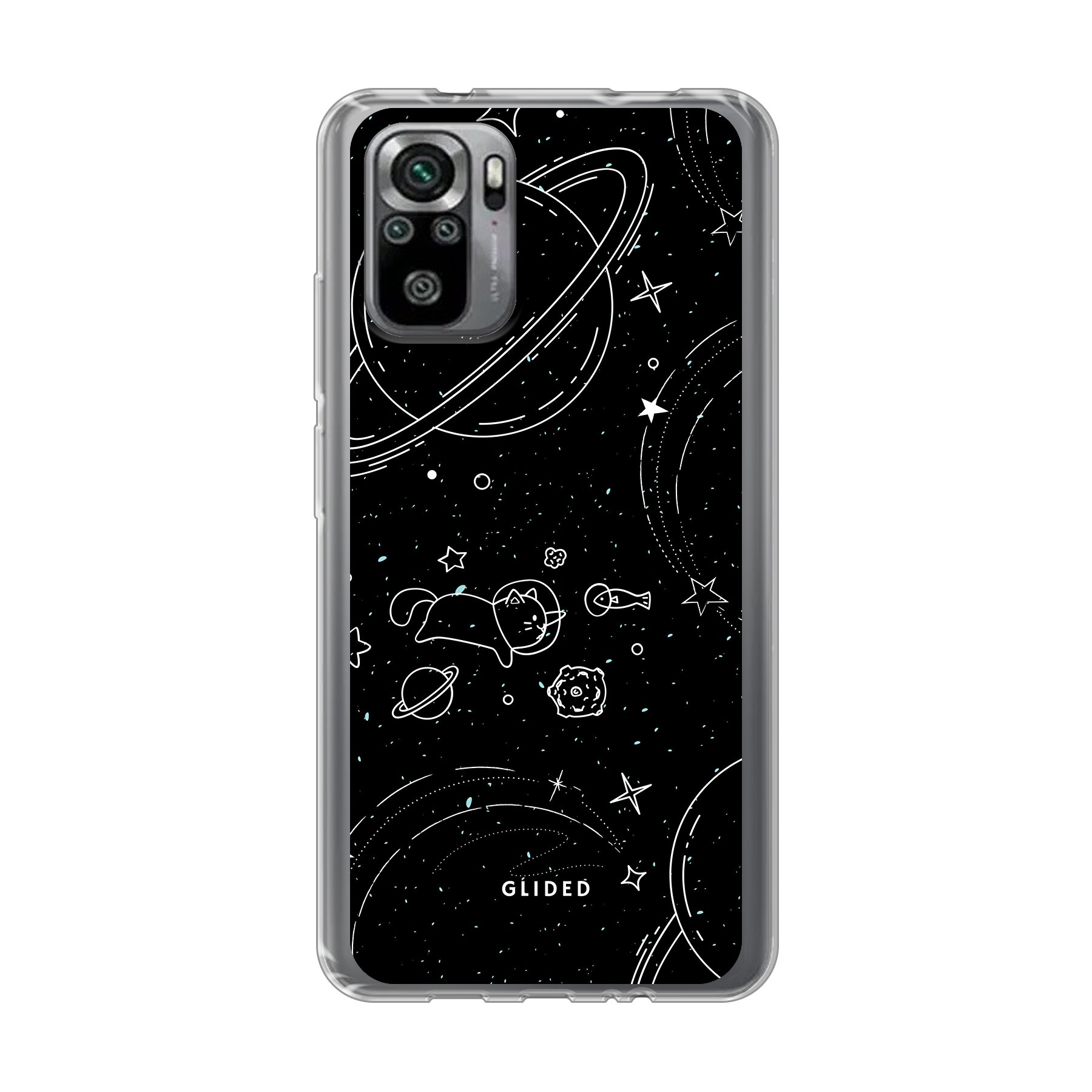 Cosmic Cat - Xiaomi Redmi Note 10 Handyhülle