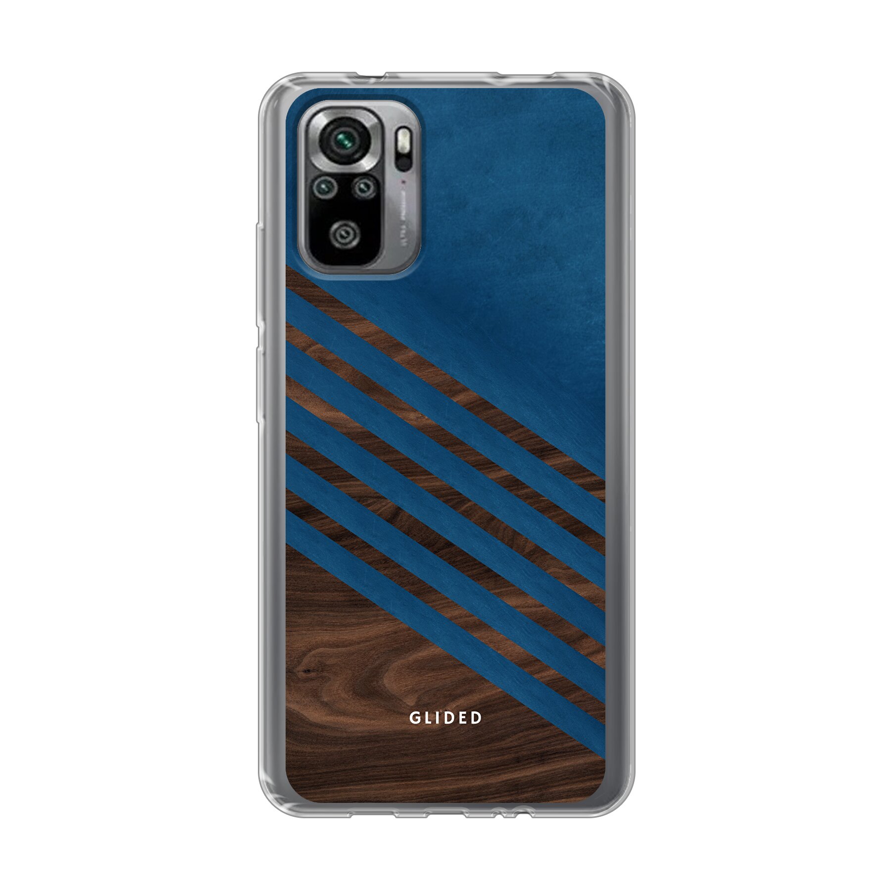 Blue Wood - Xiaomi Redmi Note 10 Handyhülle