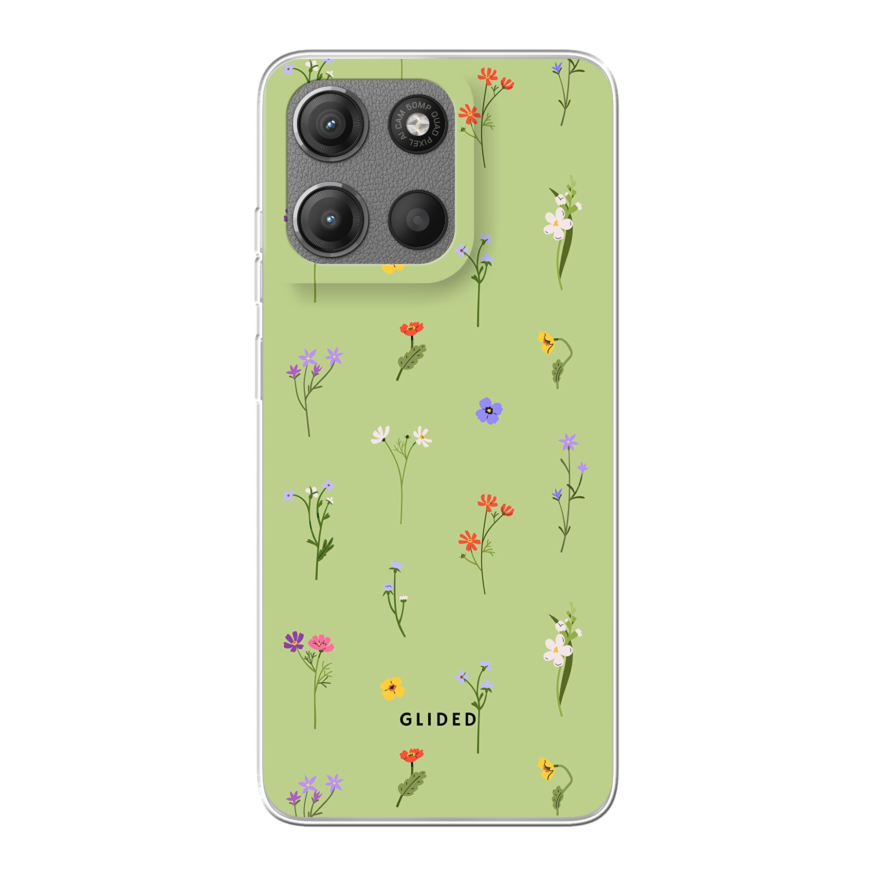 Immagine del prodotto Green Floral - Motorola Moto G15 Power Cover