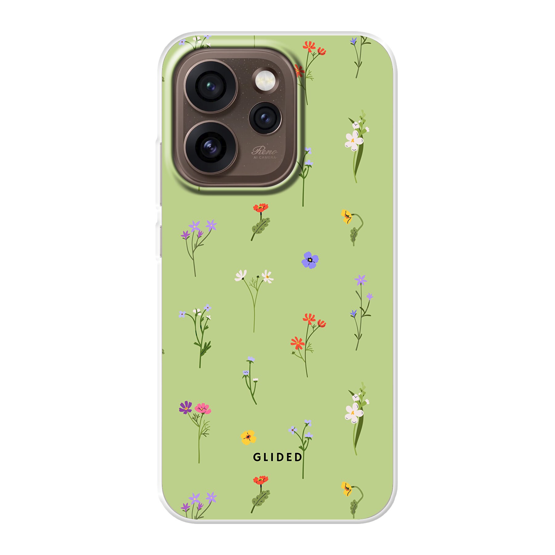 Green Floral - Oppo Reno15 Pro Handyhülle