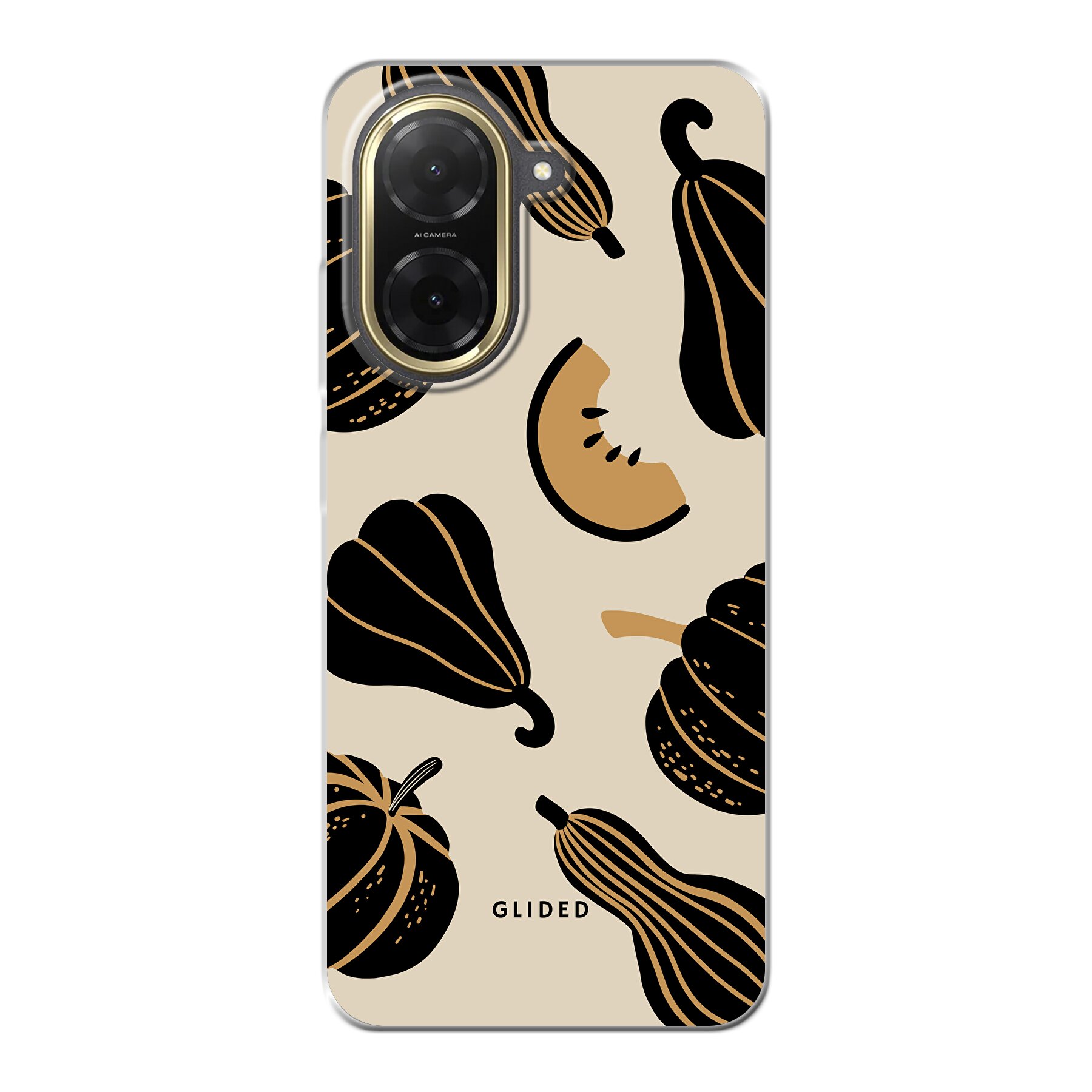 Beige and Black Pumpkin - Xiaomi Redmi A5 4G Handyhülle
