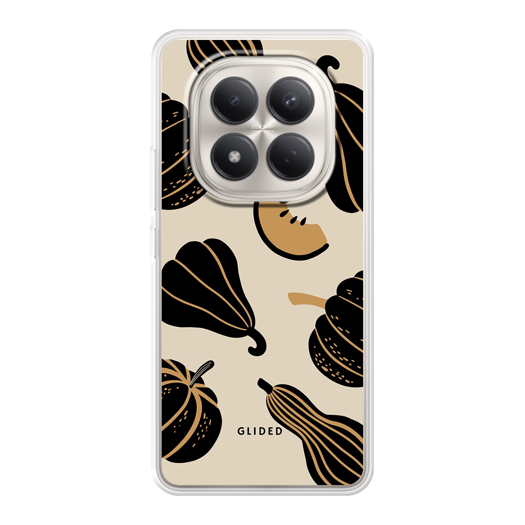 Beige and Black Pumpkin - Xiaomi Redmi Note 15 Pro 4G Handyhülle