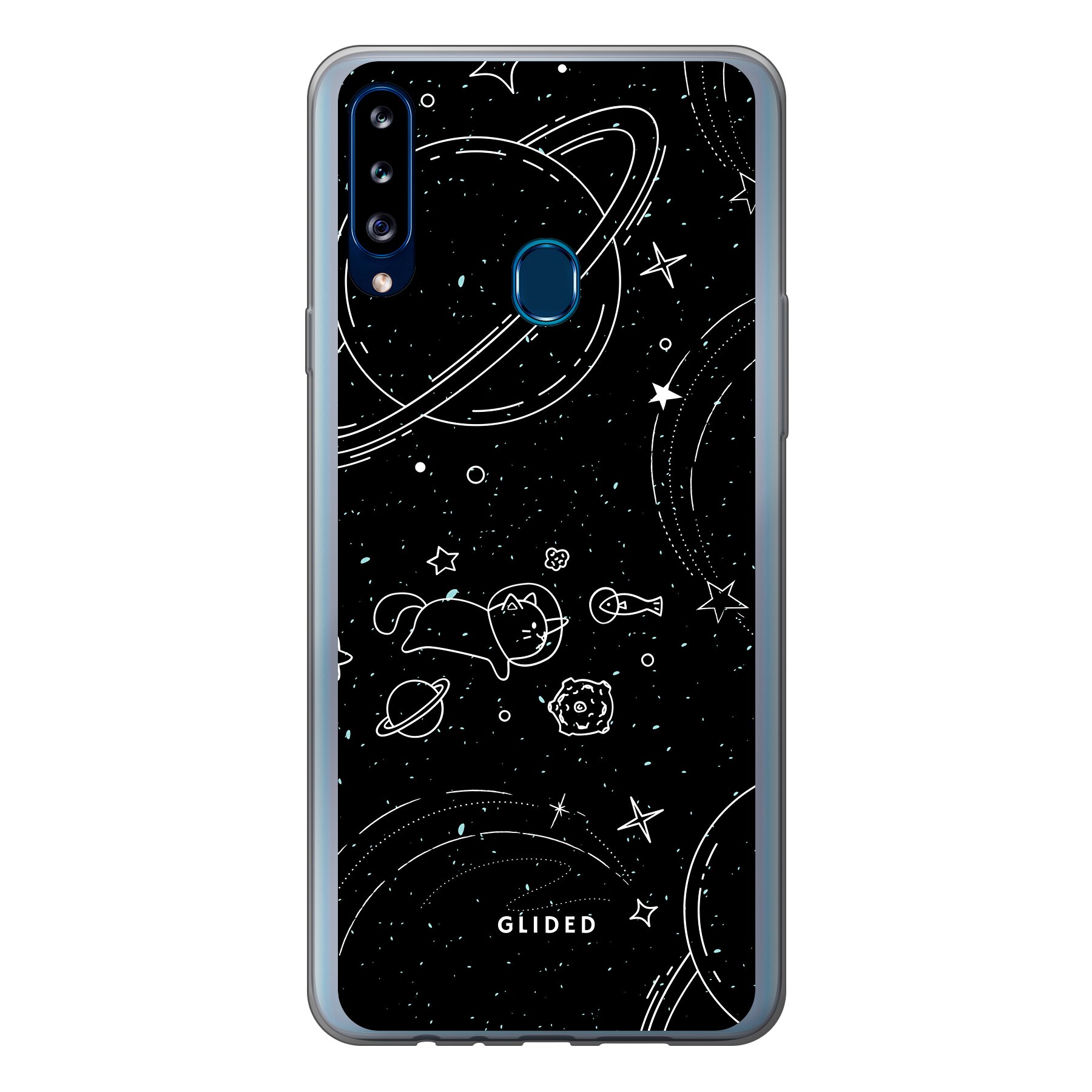 Cosmic Cat - Samsung Galaxy A20s Handyhülle
