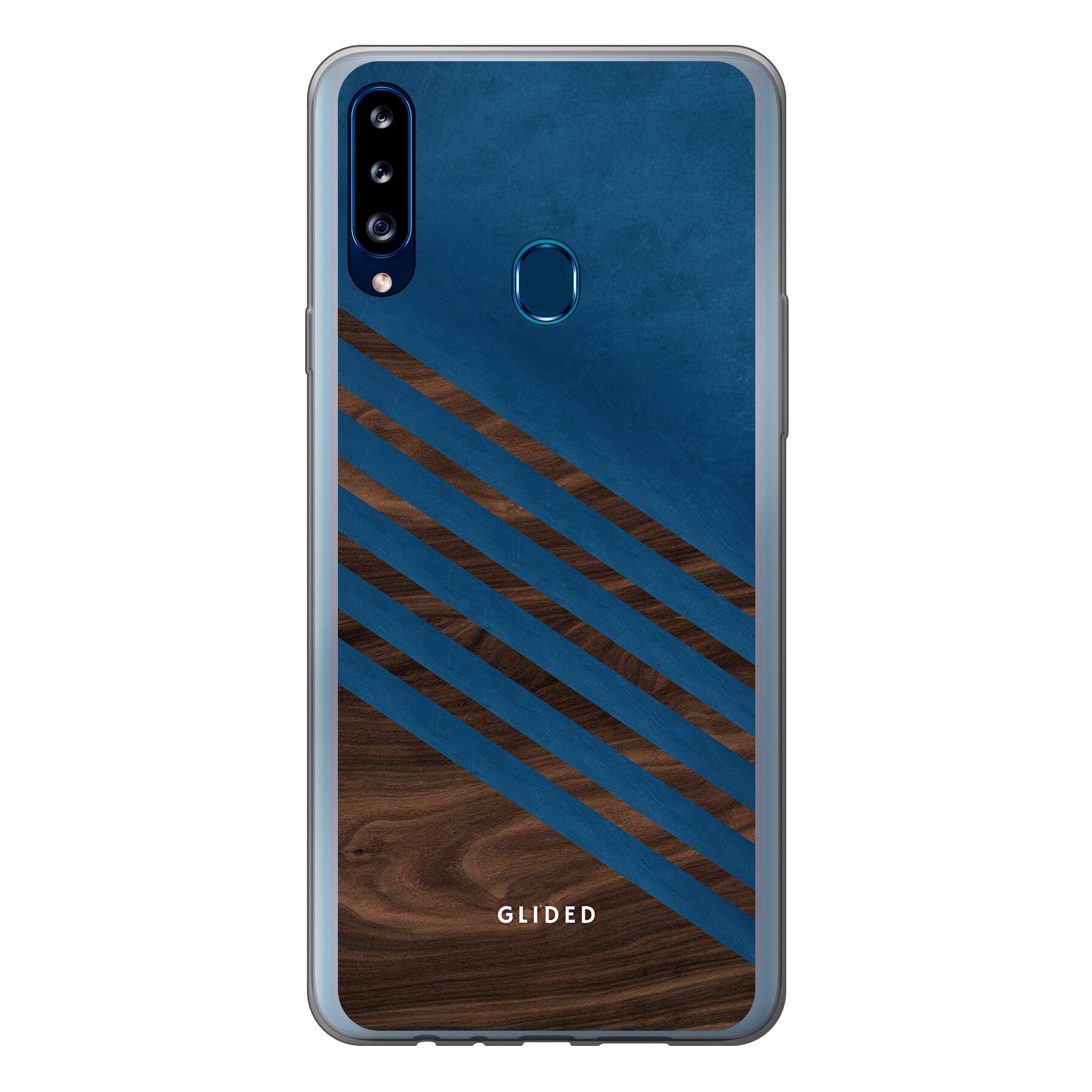 Blue Wood - Samsung Galaxy A20s Handyhülle