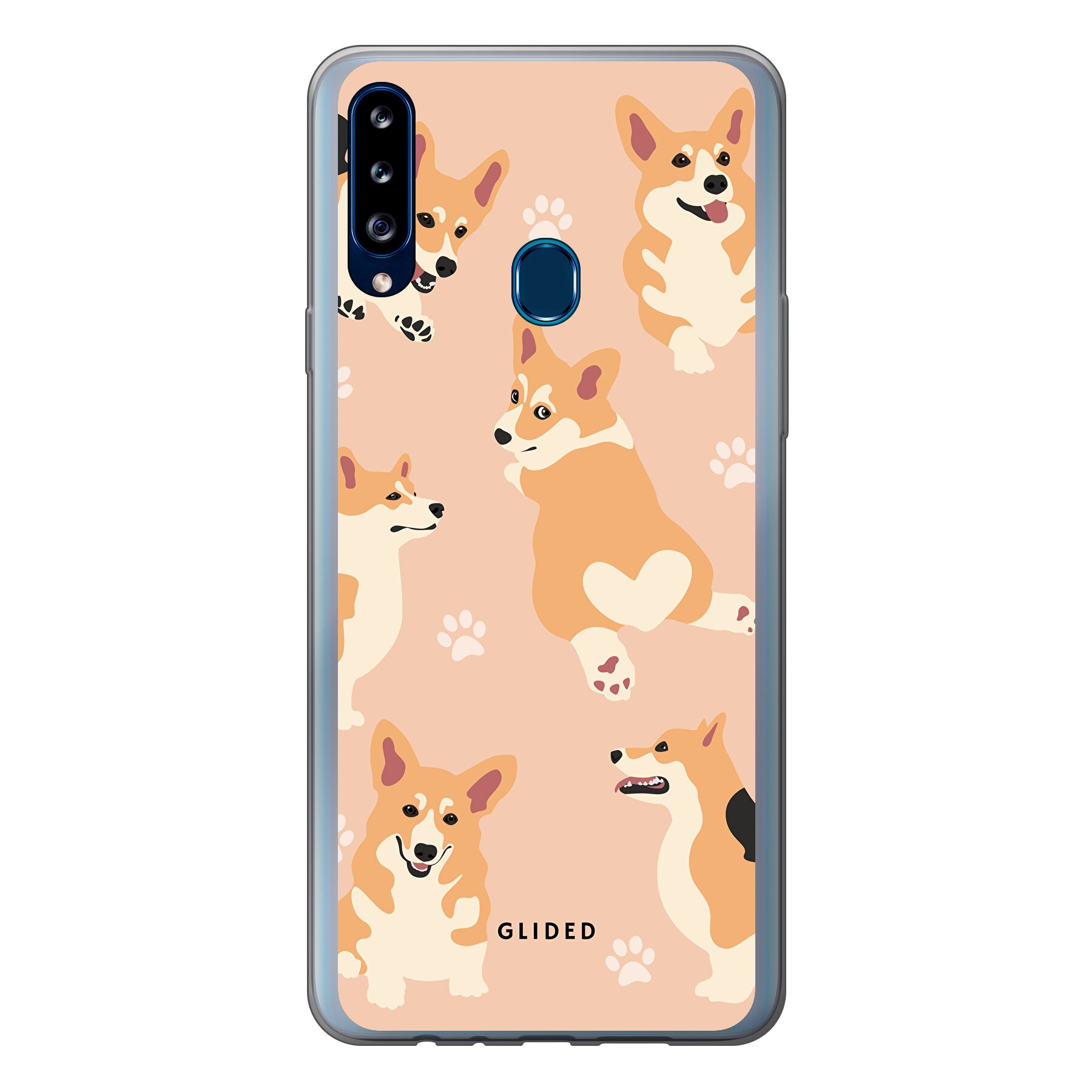 Corgi Love - Samsung Galaxy A20s Handyhülle