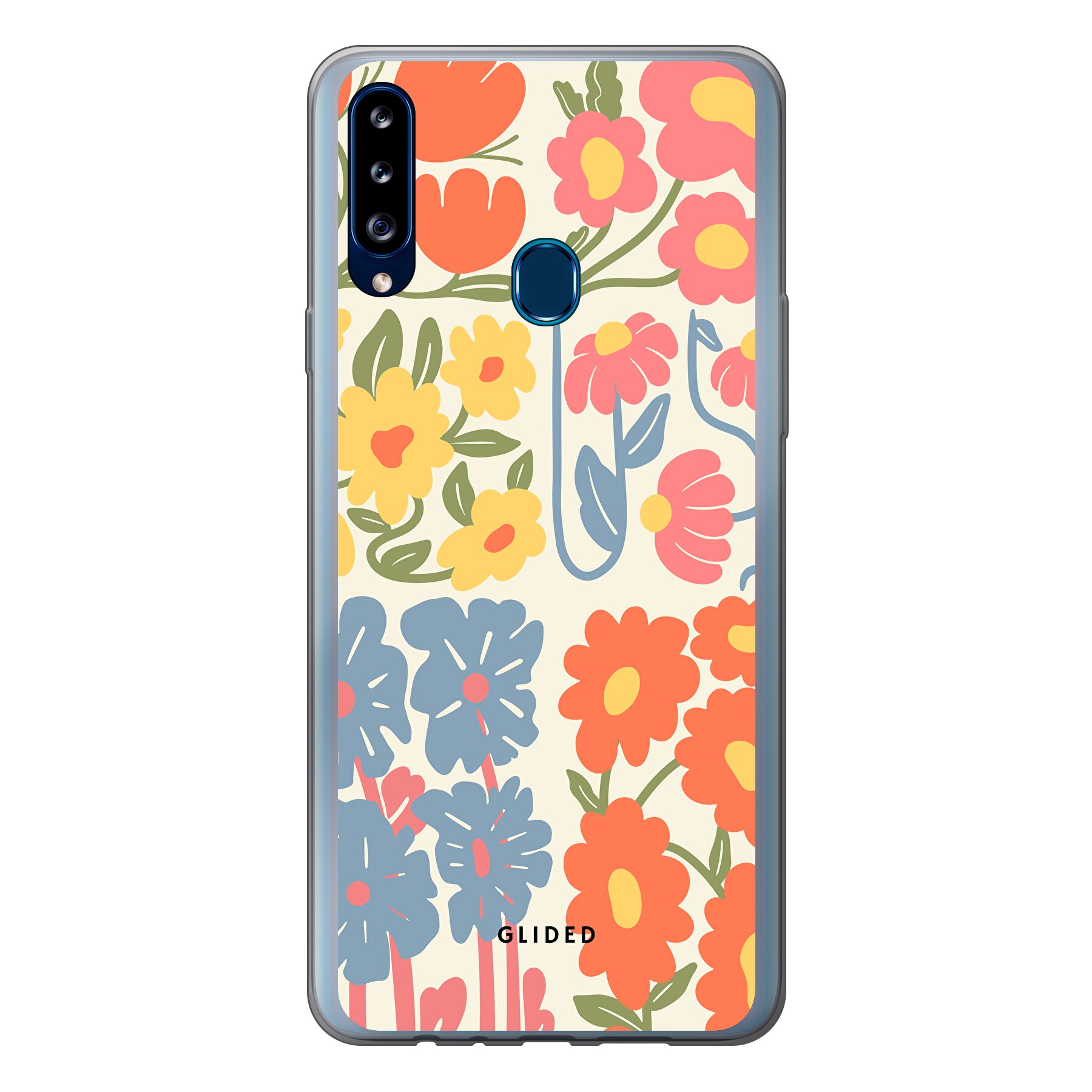 Colorful Flowy - Samsung Galaxy A20s Handyhülle