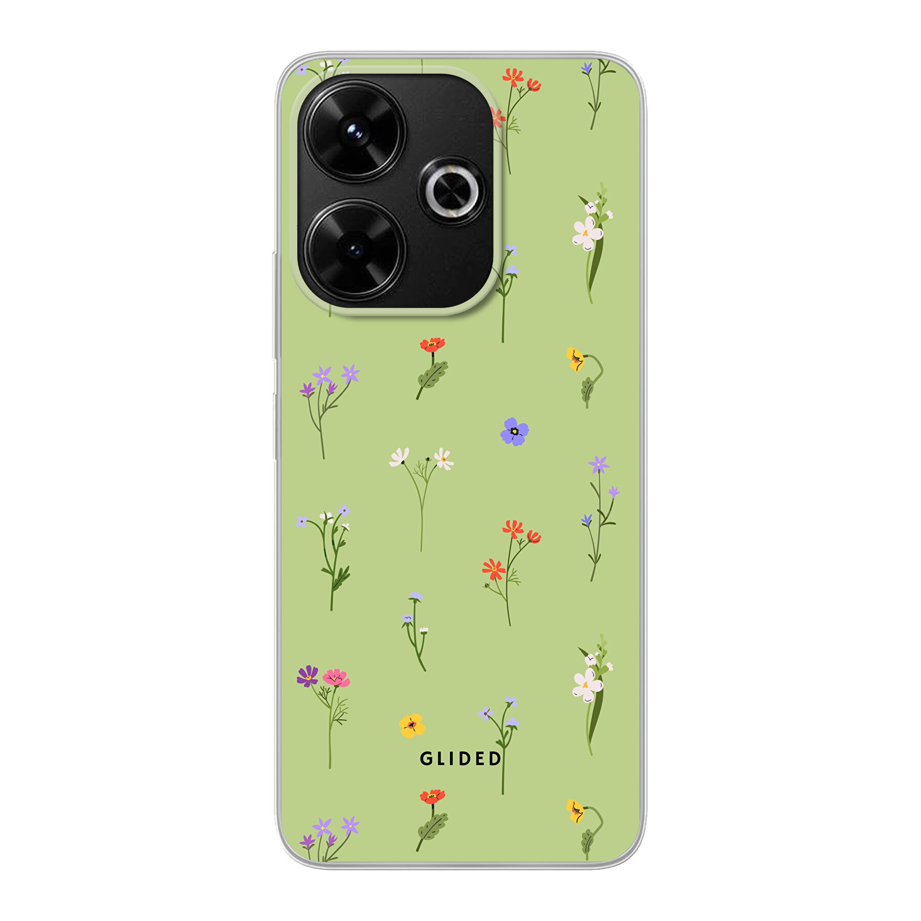 Green Floral - Xiaomi Redmi 13X Handyhülle