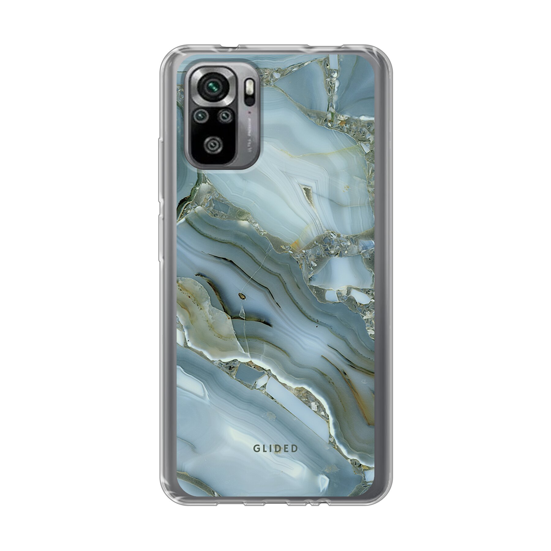 Green Marble - Xiaomi Redmi Note 10S Handyhülle