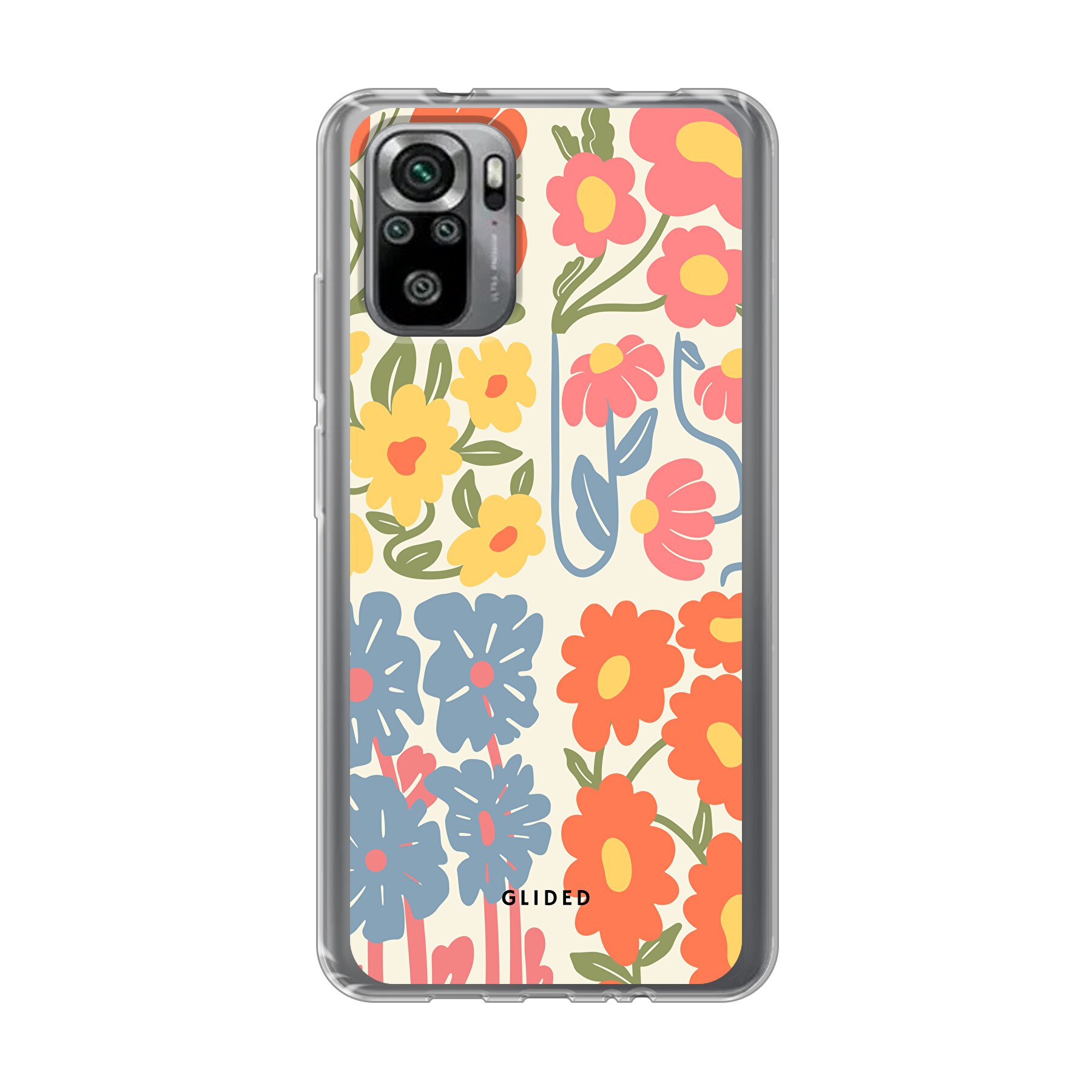 Colorful Flowy - Xiaomi Redmi Note 10S Handyhülle