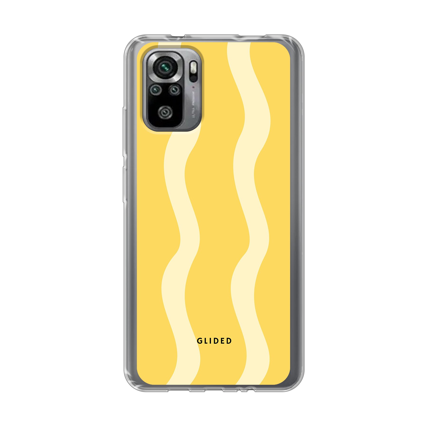 Yellow Wavy - Xiaomi Redmi Note 10S Handyhülle