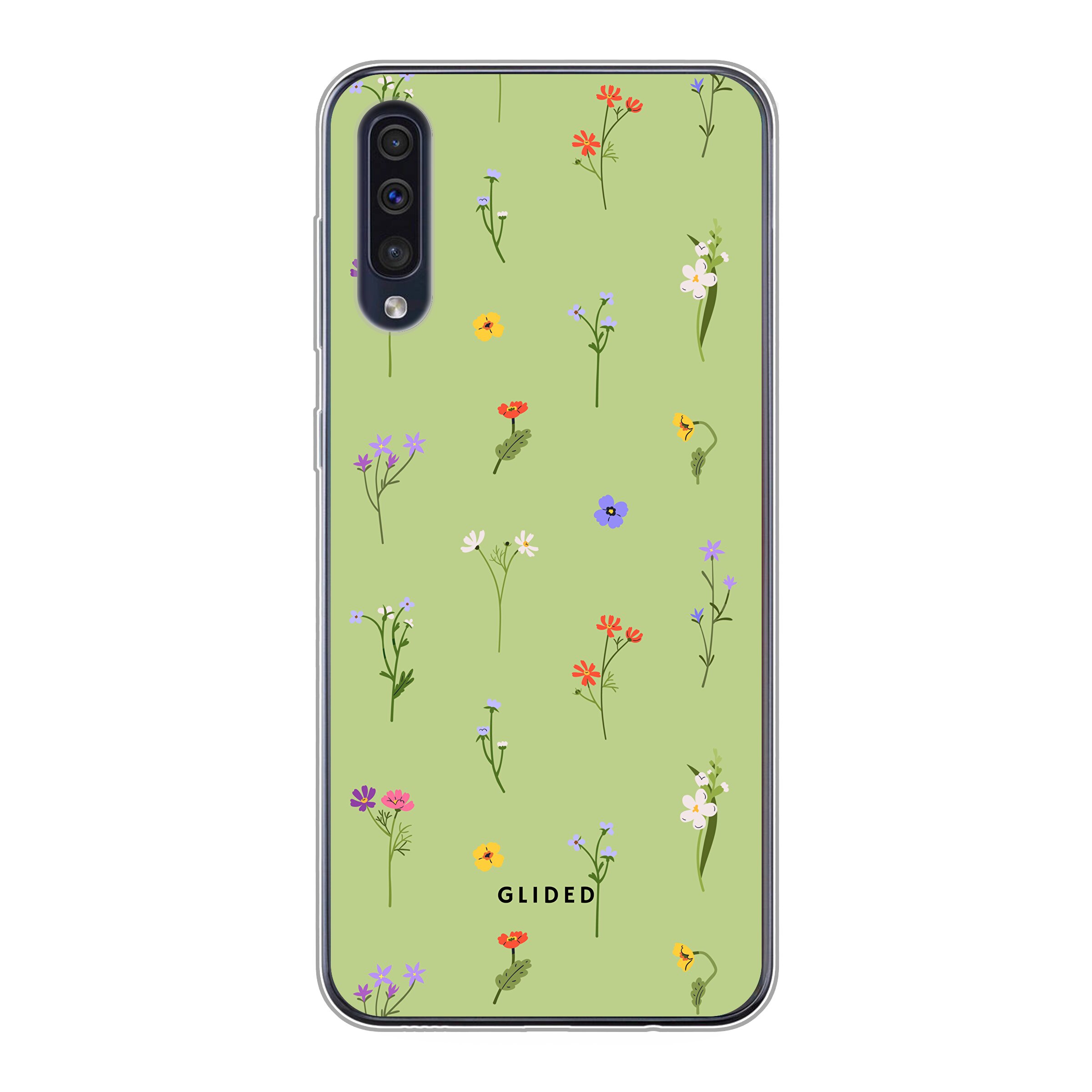 Green Floral - Samsung Galaxy A50s Handyhülle