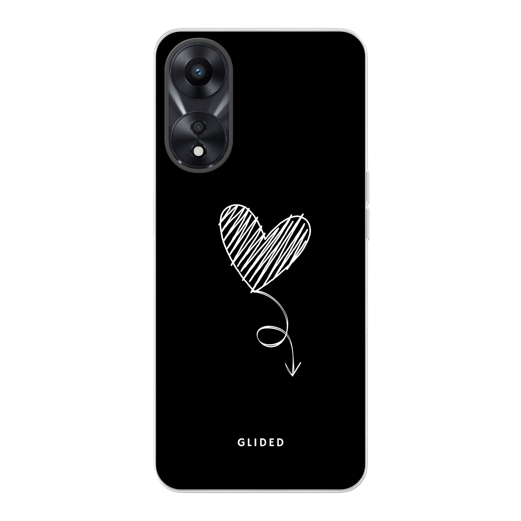 Dark Heart - Oppo A58x Handyhülle