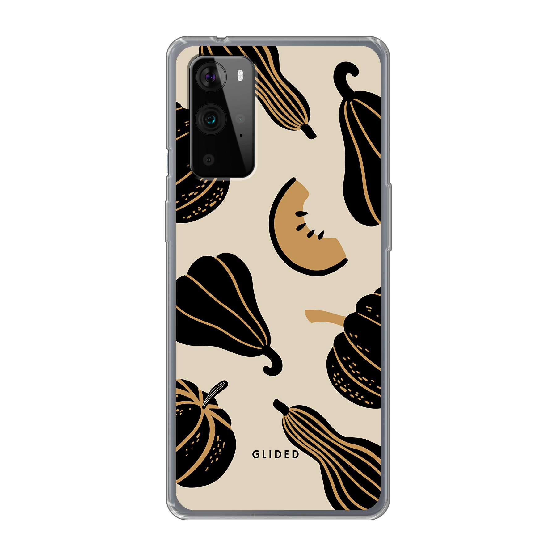 Beige and Black Pumpkin - OnePlus 9 Pro Handyhülle