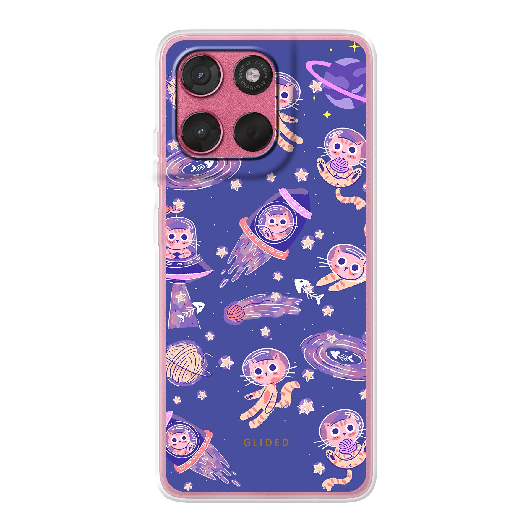 Space Cat - Motorola Moto G57 Handyhülle