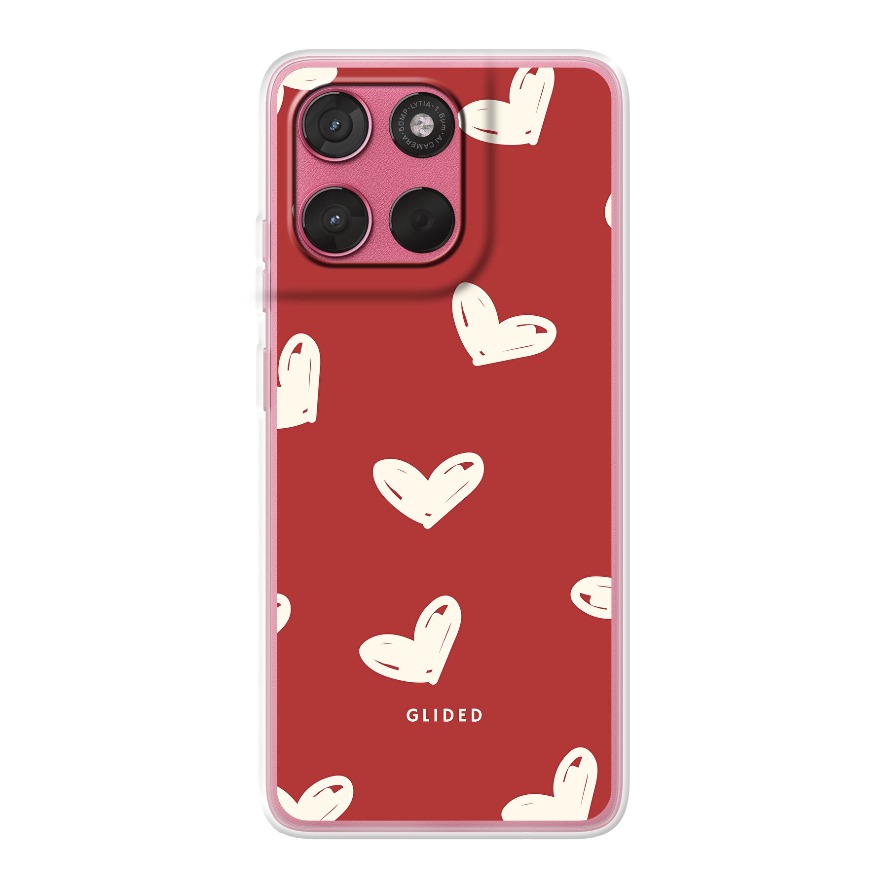 Red Love - Motorola Moto G57 Handyhülle