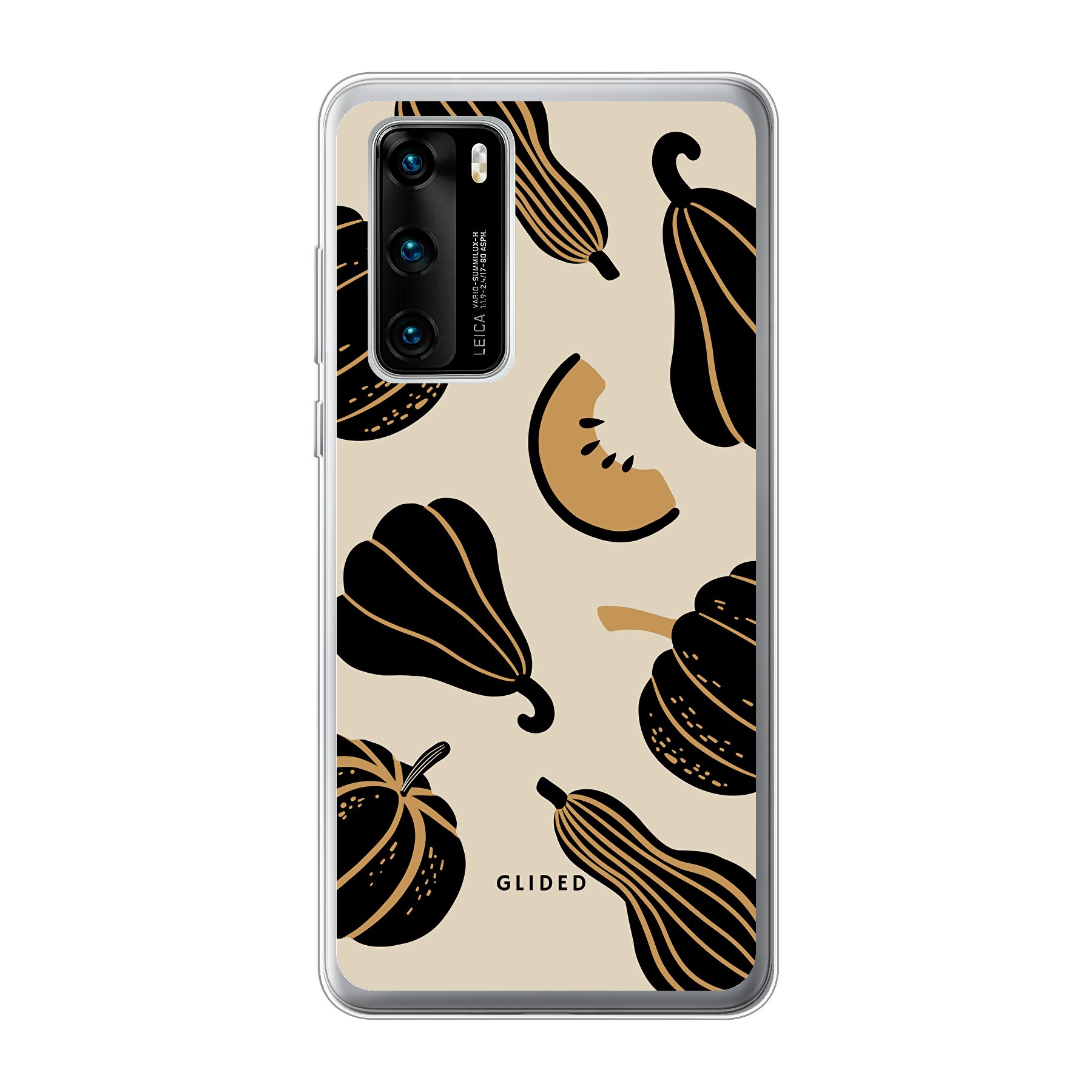 Beige and Black Pumpkin - Huawei P40 Handyhülle