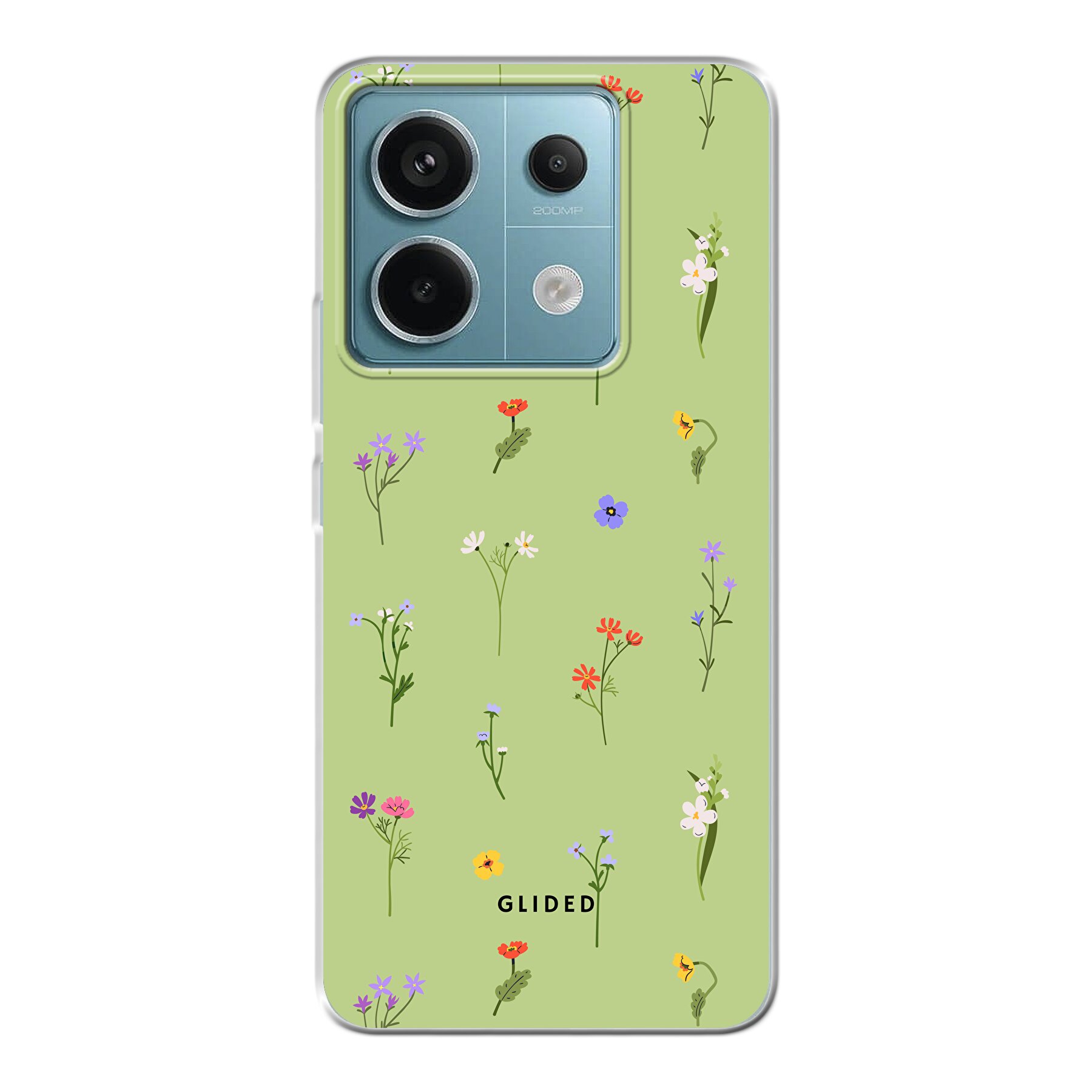 Green Floral - Xiaomi Redmi Note 13 Pro 5G Handyhülle