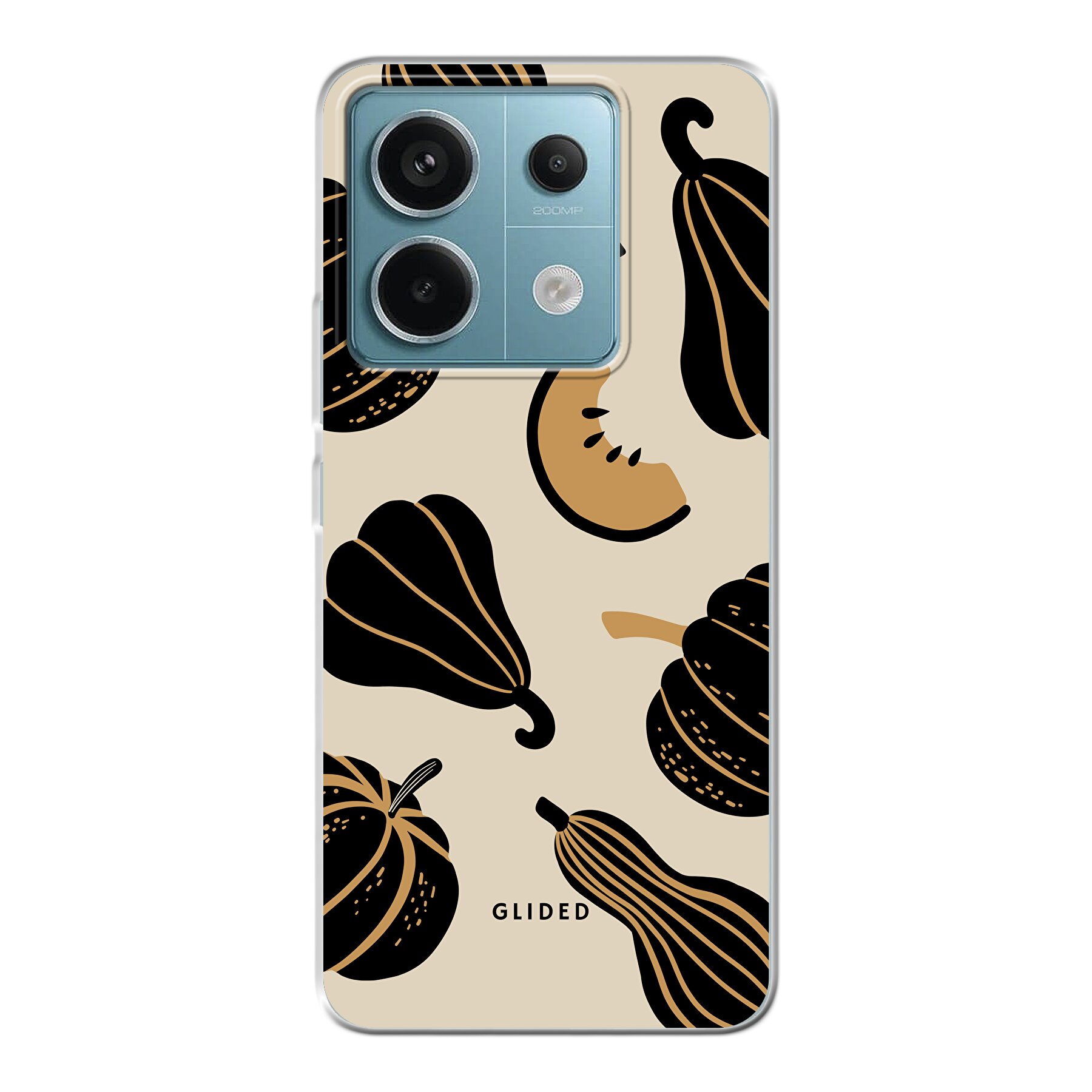 Beige and Black Pumpkin - Xiaomi Redmi Note 13 Pro 5G Handyhülle