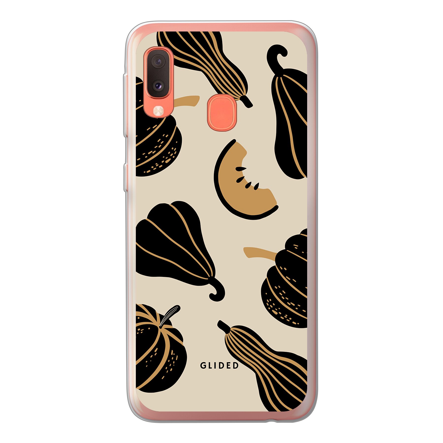 Beige and Black Pumpkin - Samsung Galaxy A20e Handyhülle